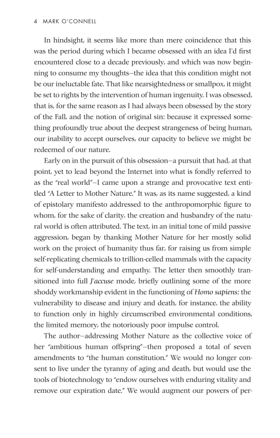 to be a machine - adventures among cyborgs, utopians, hackers, and the futurists solving the modest problem of death