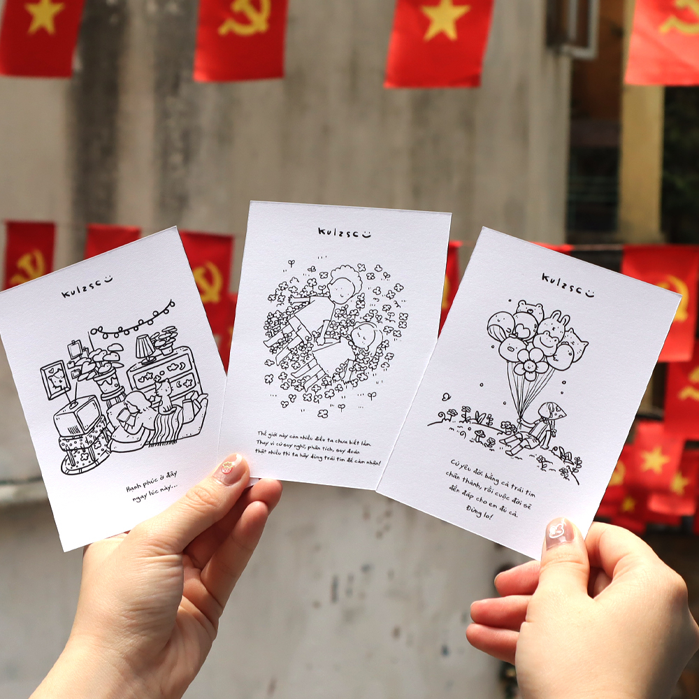 tô bình yên vẽ hạnh phúc - bản đặc biệt - tặng kèm chữ ký tác giả + bộ 3 postcard - độc quyền fahasa