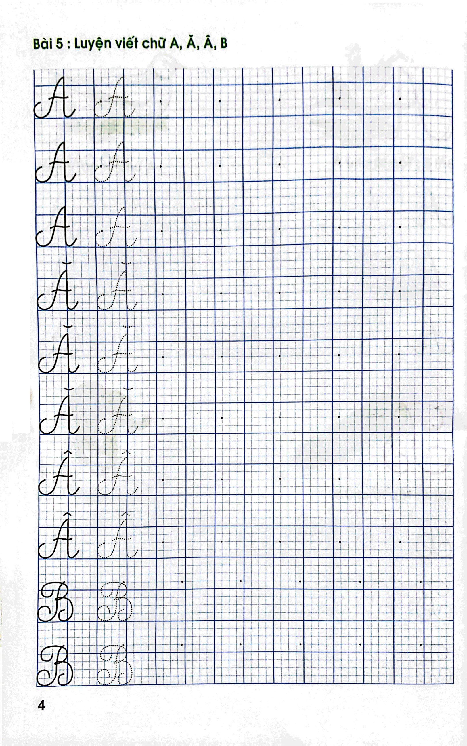 tô chữ hoa lớp 1