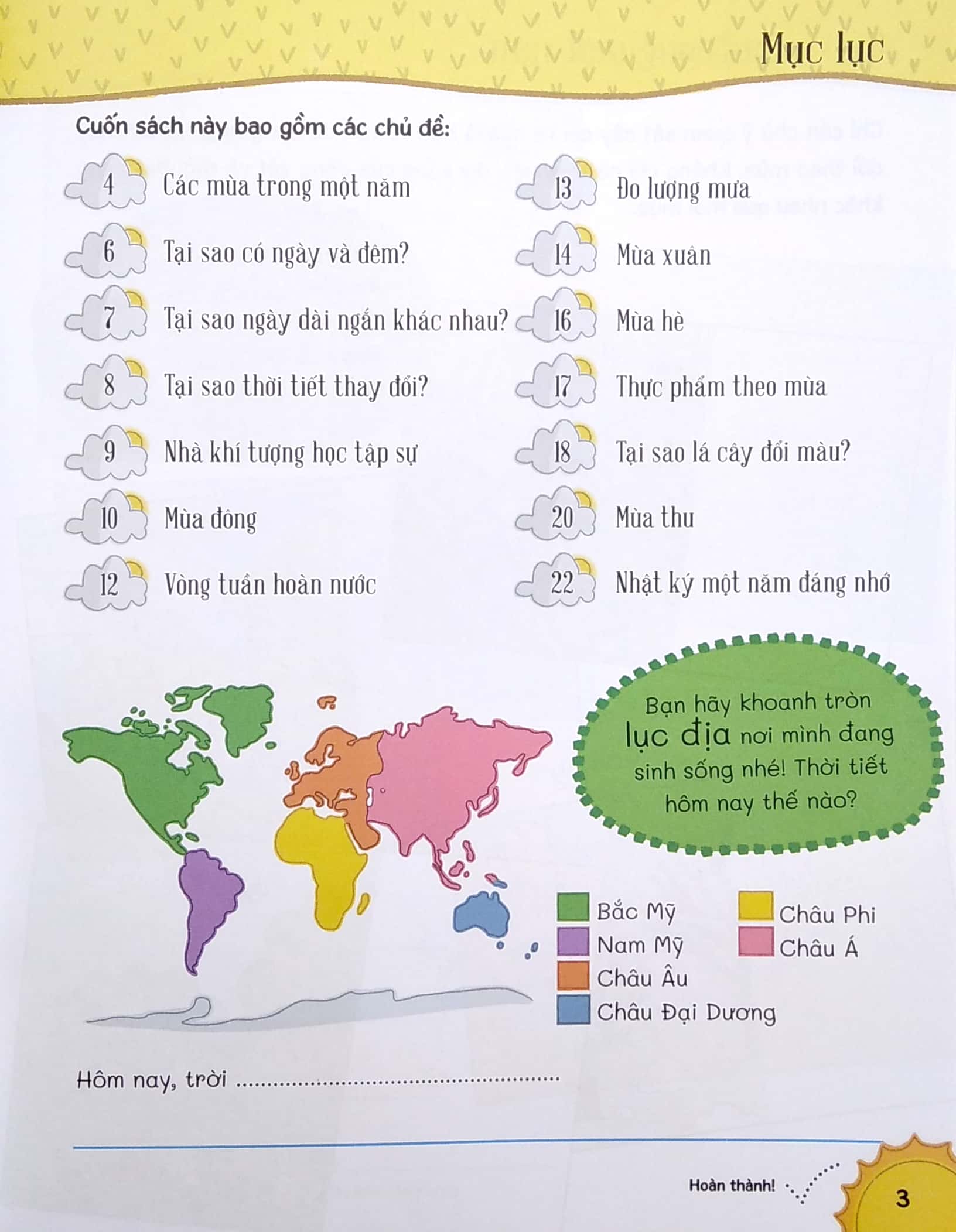 To Den Voi Khoa Hoc: Thoi Tiet Va Cac Mua