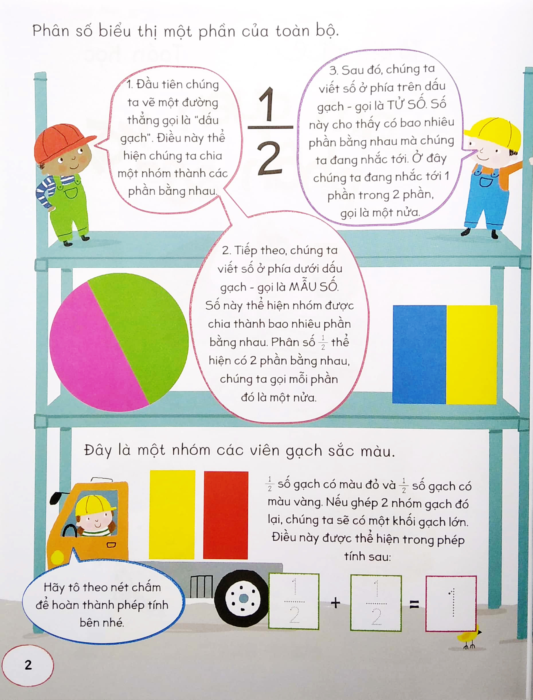 tớ đến với toán học: làm quen với phân số