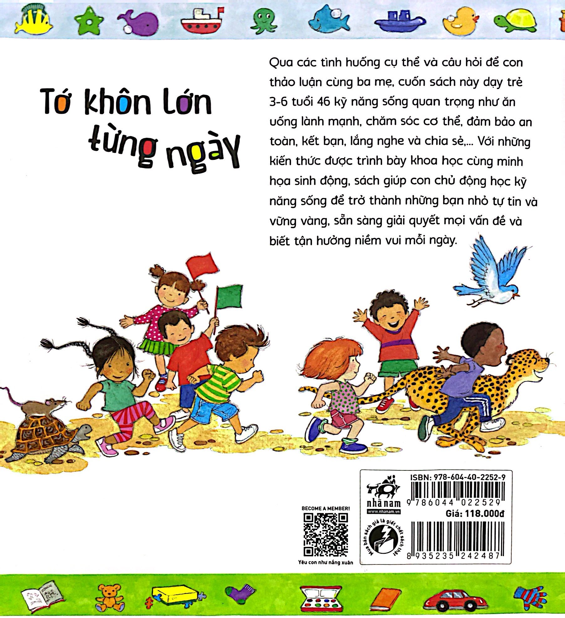 tớ khôn lớn từng ngày - 46 kỹ năng sống quan trọng cho trẻ từ 3-6 tuổi