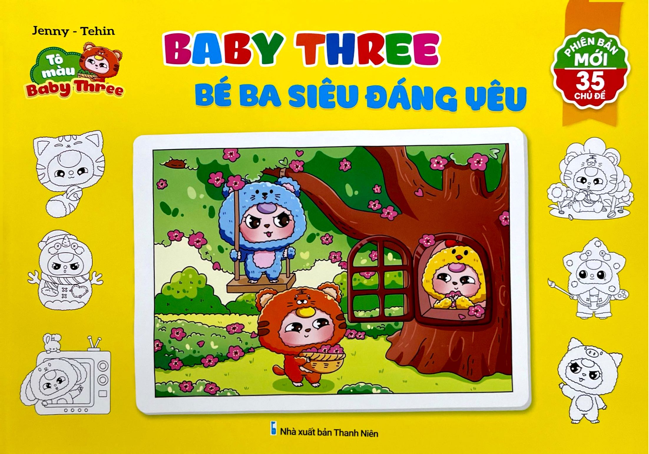 Tô Màu Baby Three - Baby Three Bé Ba Siêu Đáng Yêu