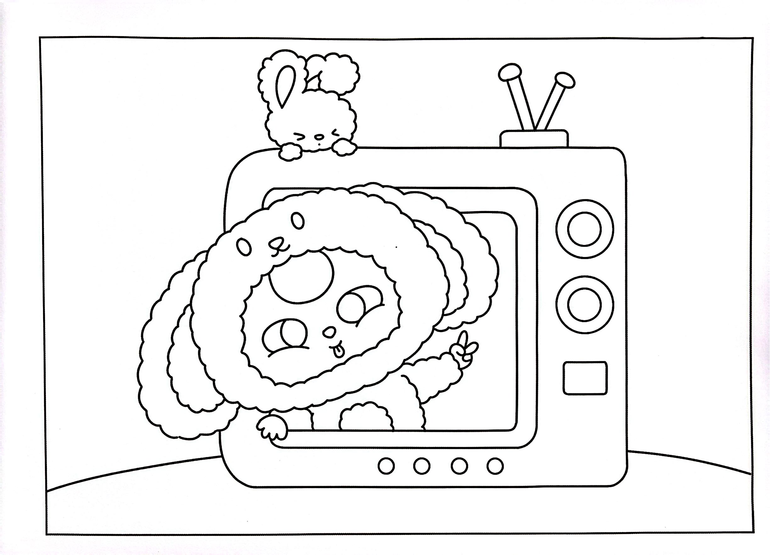 Tô Màu Baby Three - Baby Three Bé Ba Siêu Đáng Yêu