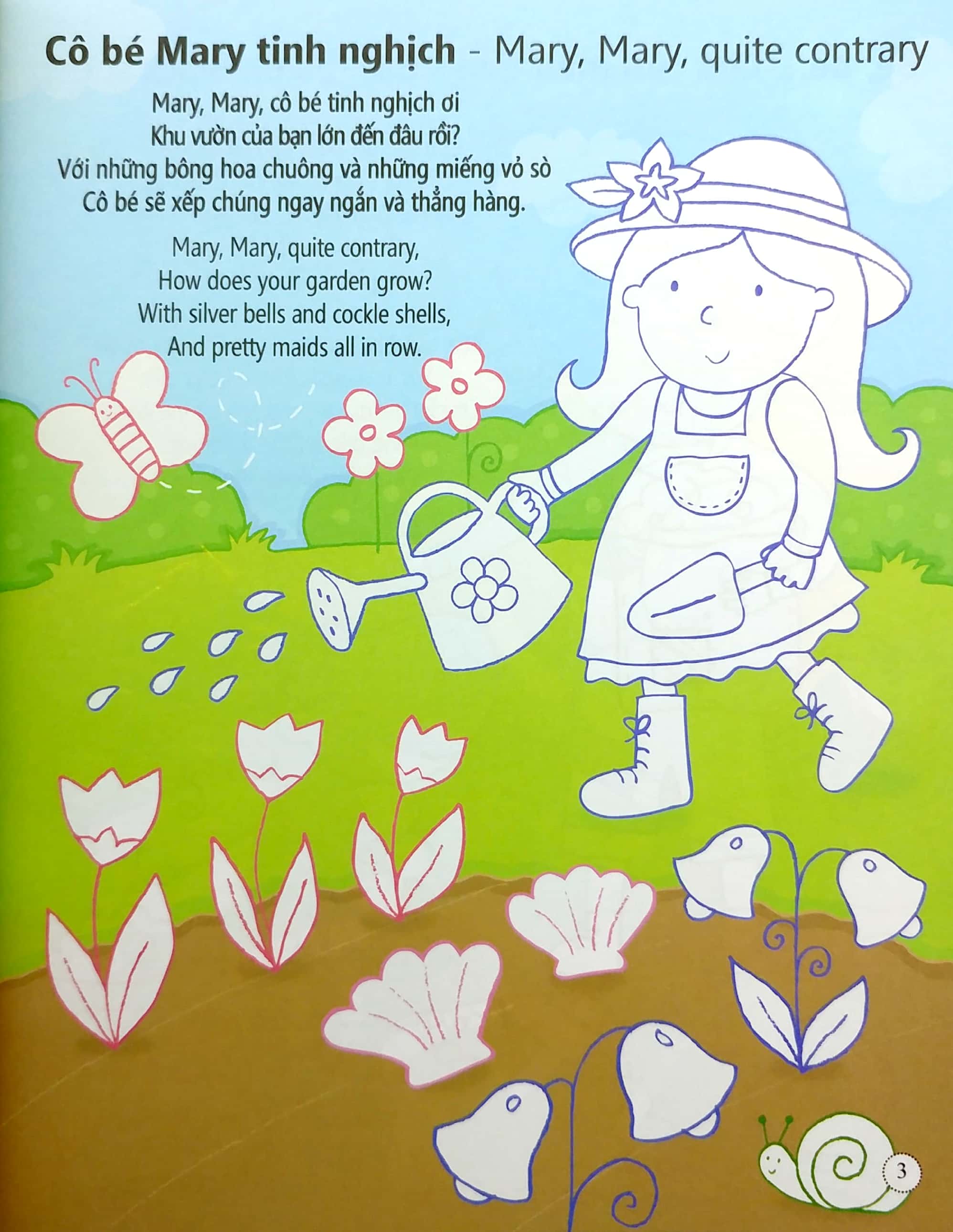 tô màu bóc dán - giai điệu ngọt ngào - nursery rhymes