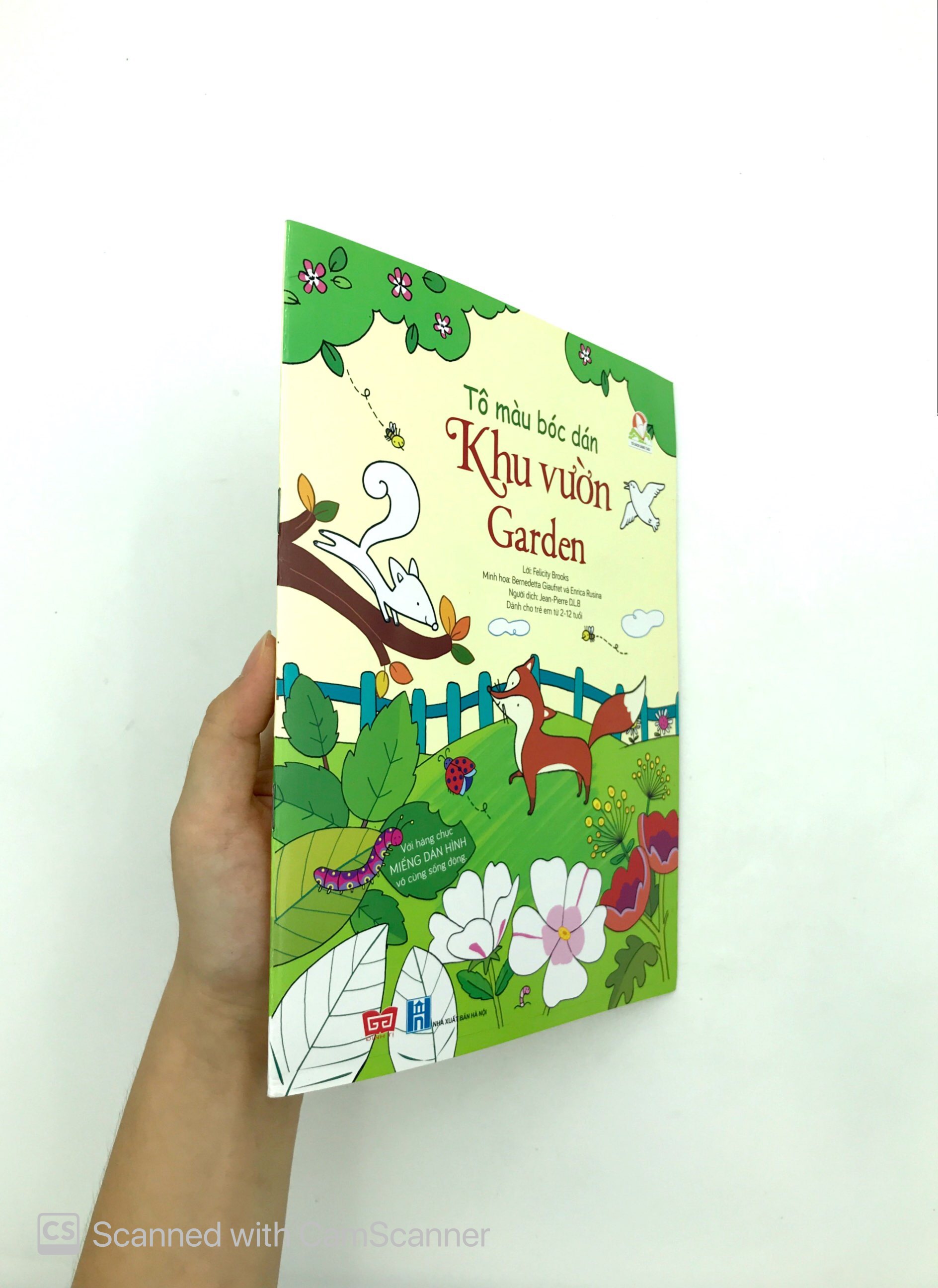 tô màu bóc dán - khu vườn - garden