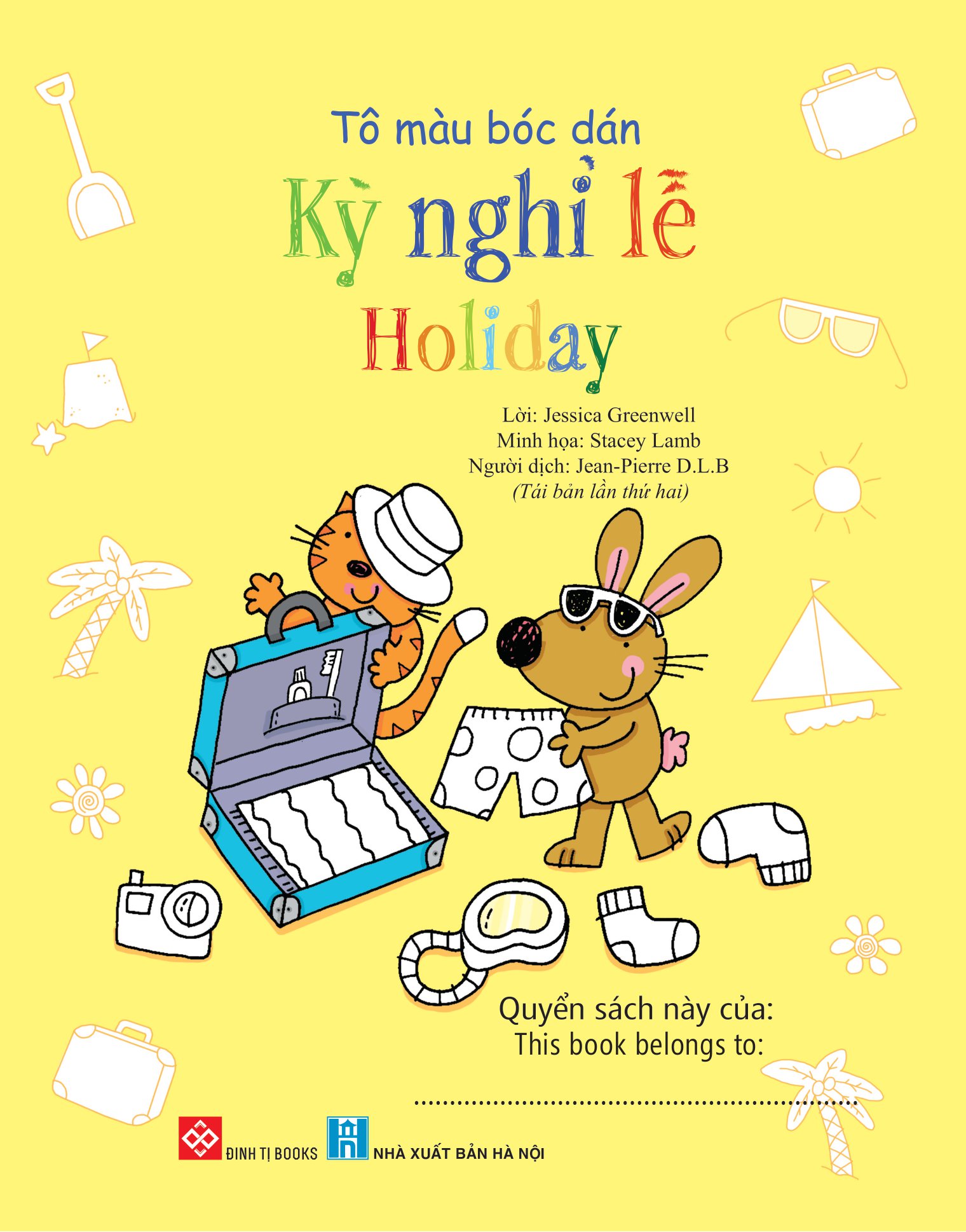 tô màu bóc dán - kỳ nghỉ lễ - holiday (tái bản)