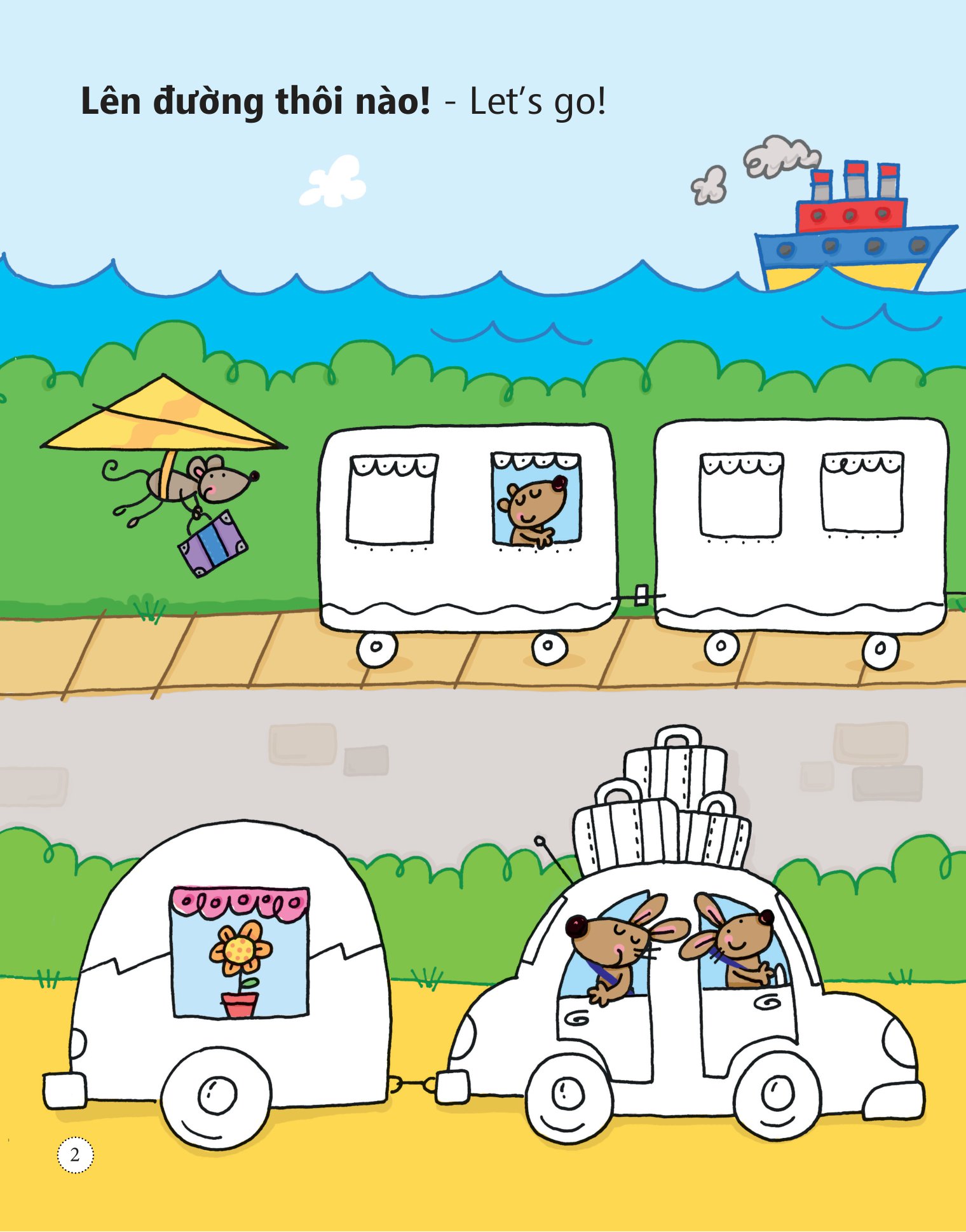 tô màu bóc dán - kỳ nghỉ lễ - holiday (tái bản)