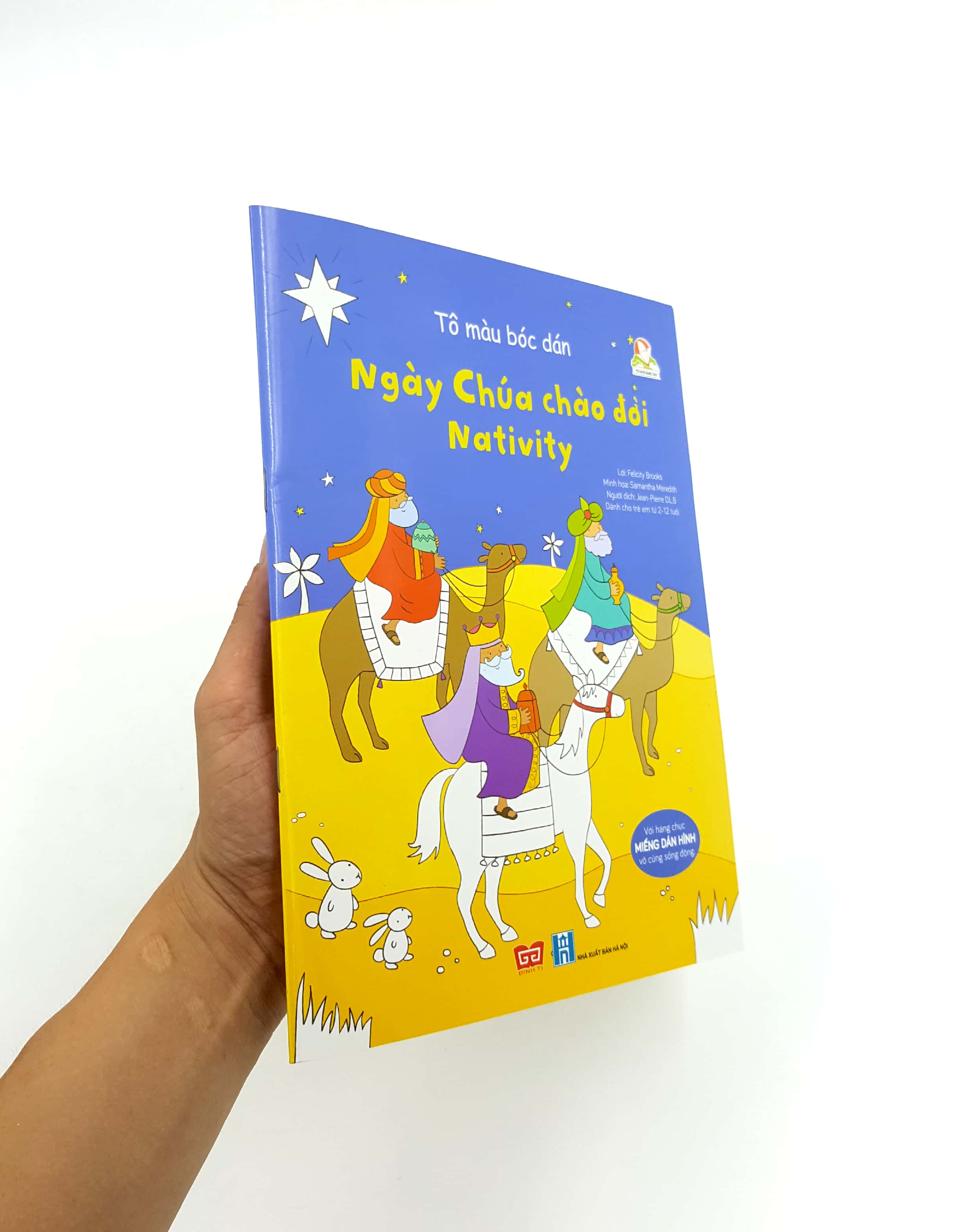 tô màu bóc dán - ngày chúa chào đời - nativity