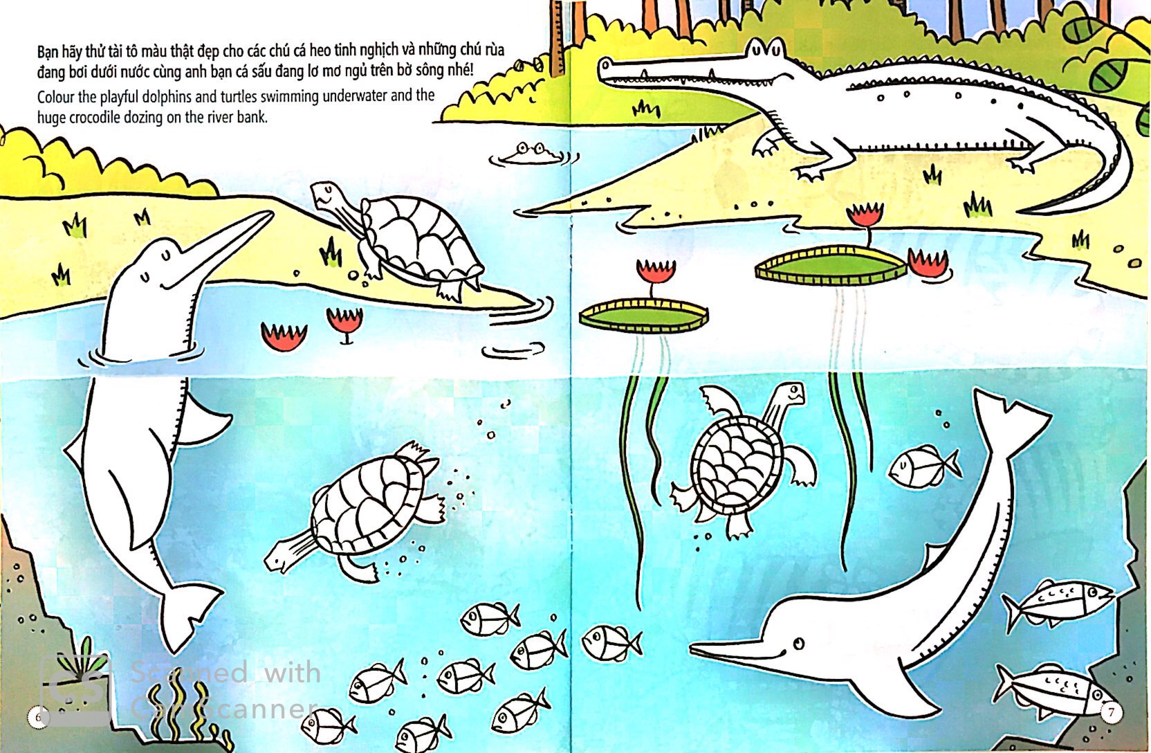 tô màu bóc dán - rừng nhiệt đới - jungle