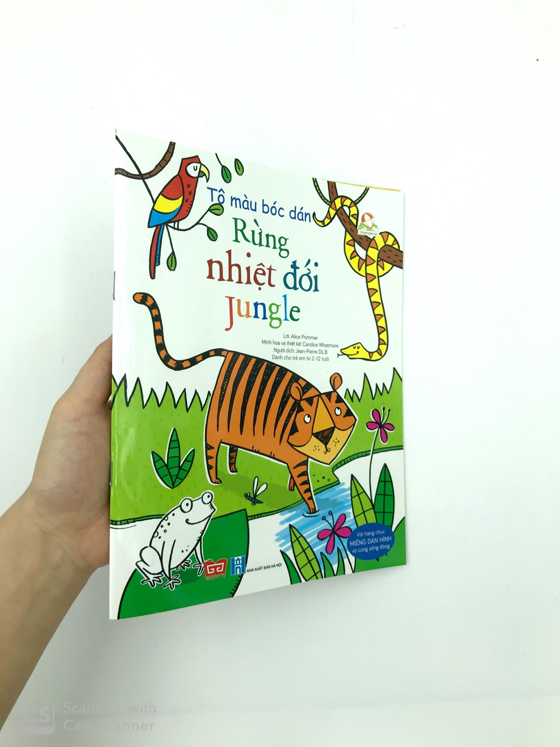 tô màu bóc dán - rừng nhiệt đới - jungle