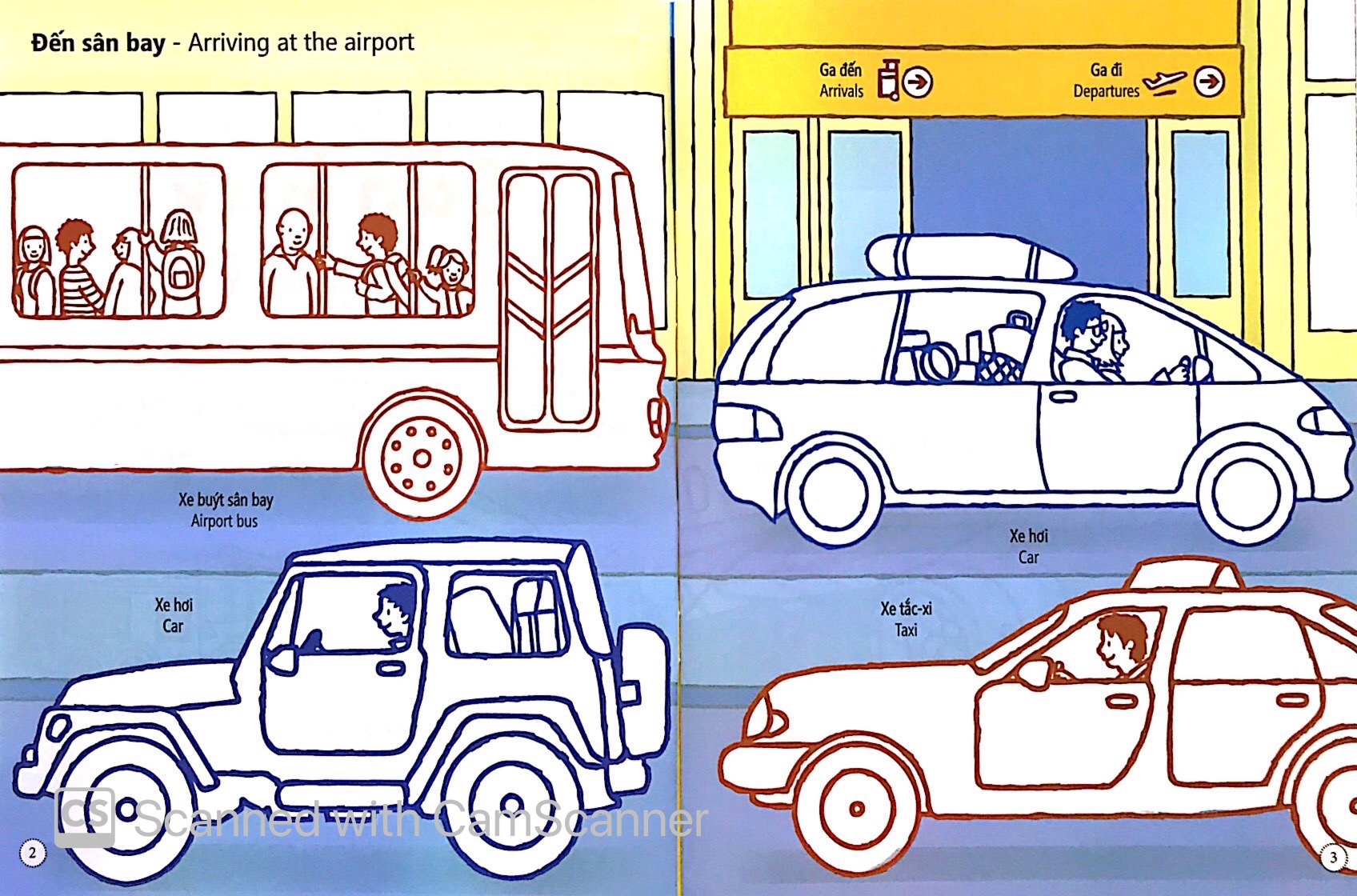 tô màu bóc dán - sân bay - airport (tái bản)