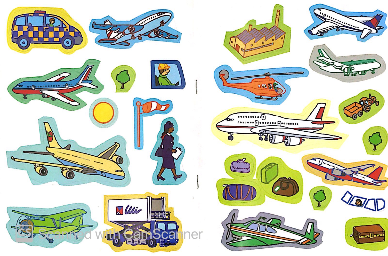 tô màu bóc dán - sân bay - airport (tái bản)