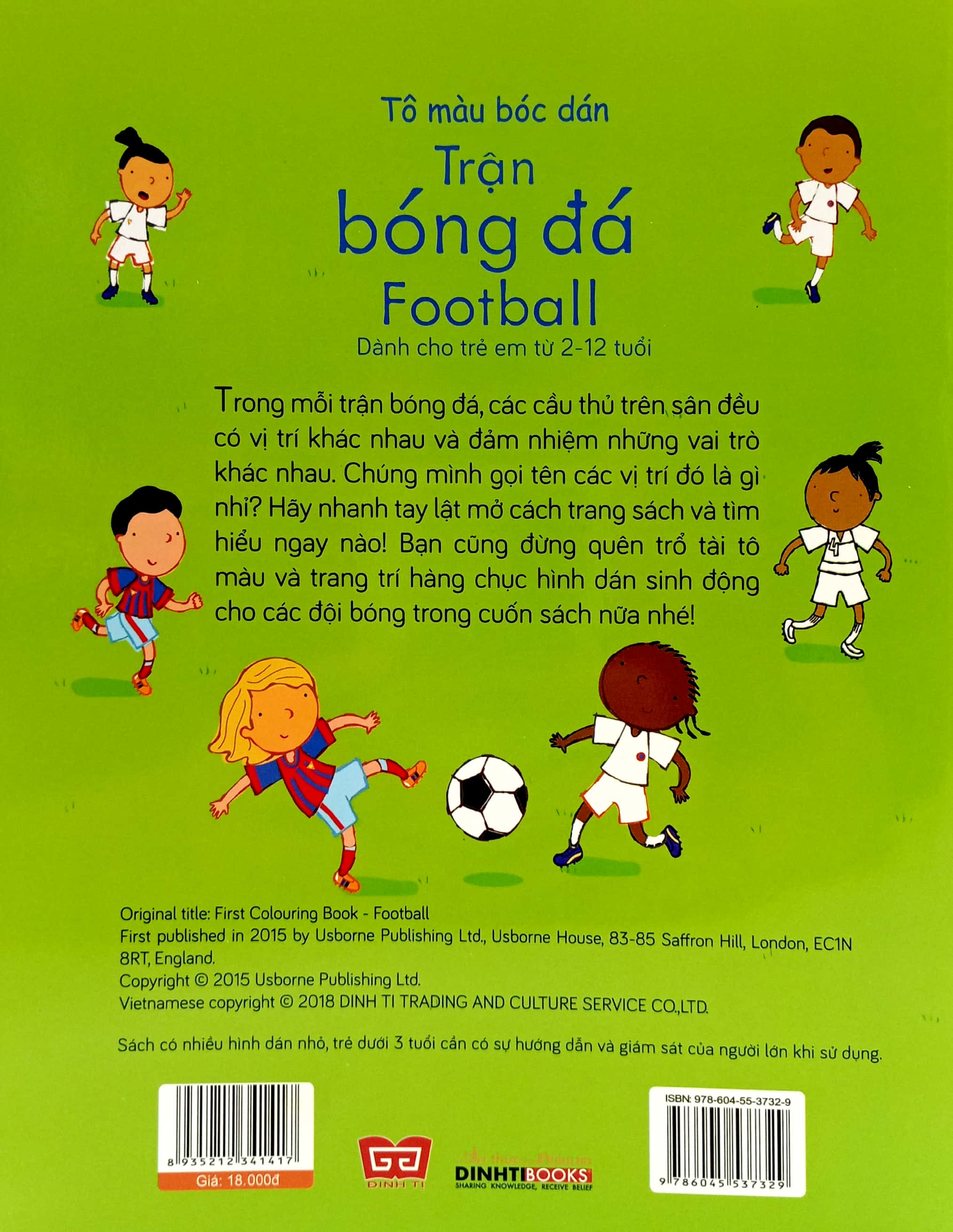 Tô Màu Bóc Dán - Trận Bóng Đá - Football