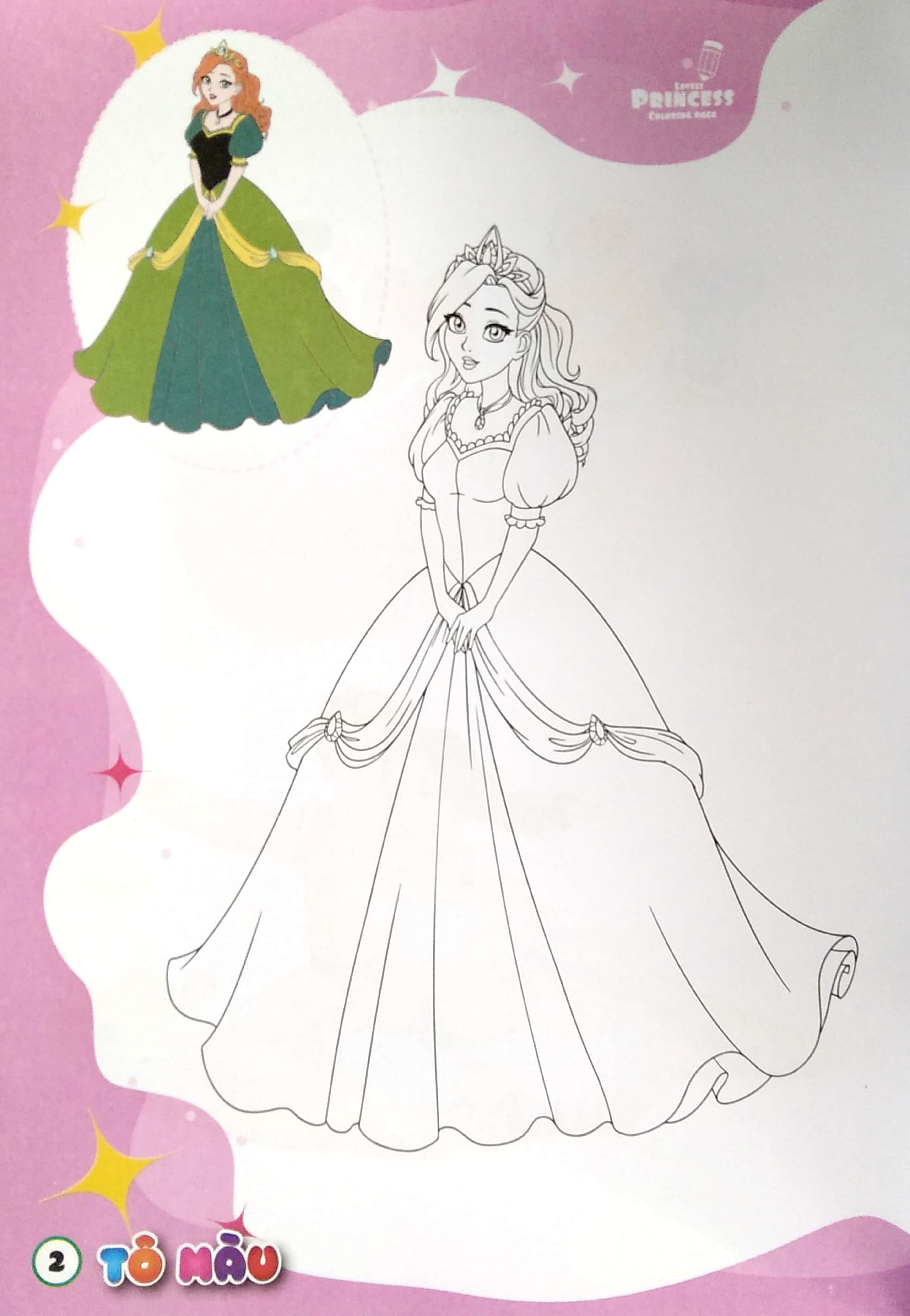 tô màu - các nàng công chúa