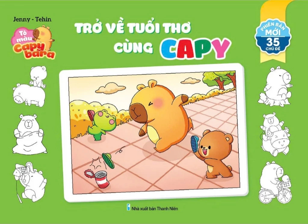 Tô Màu Capybara - Trở Về Tuổi Thơ Cùng Capy