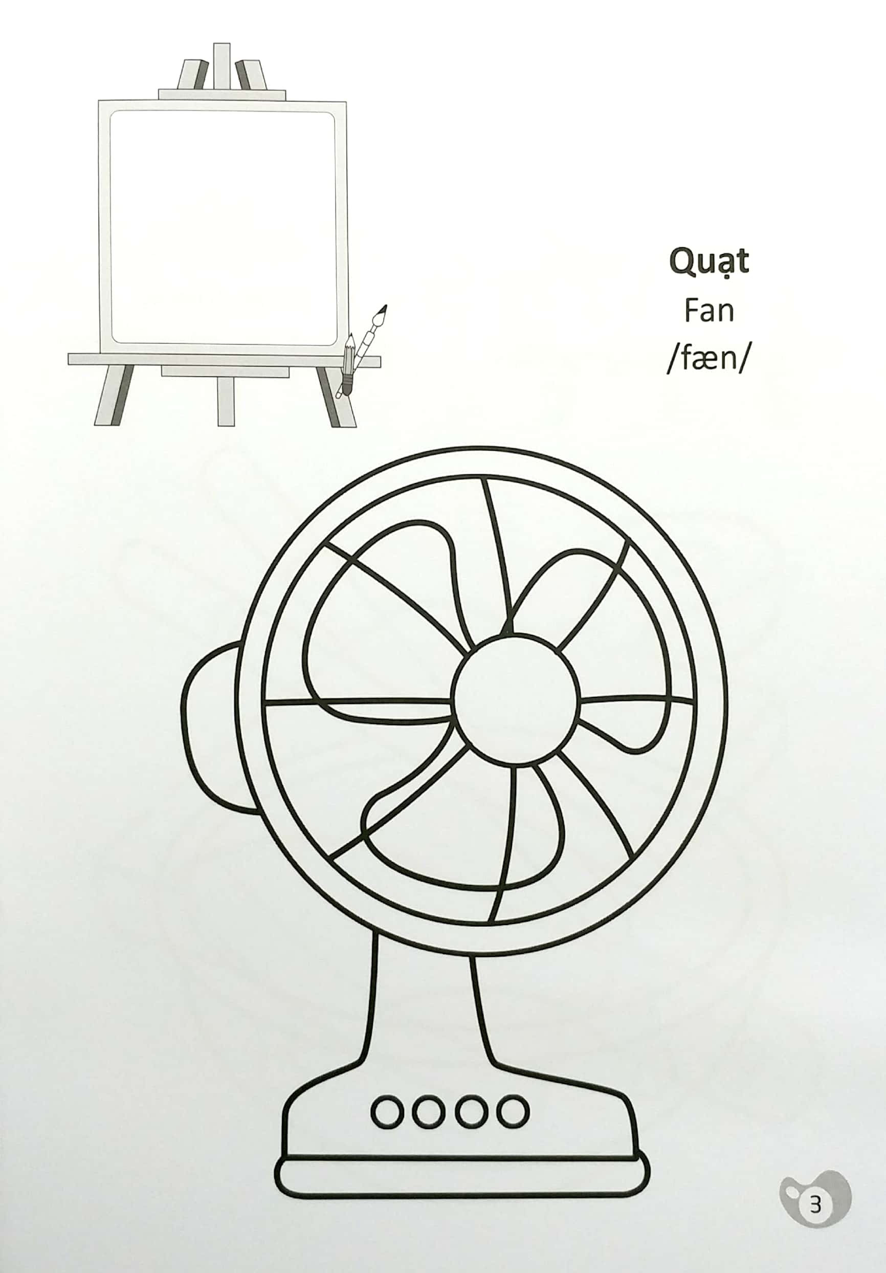 tô màu chúng mình tập làm họa sĩ - 3-6 tuổi - đồ vật hàng ngày