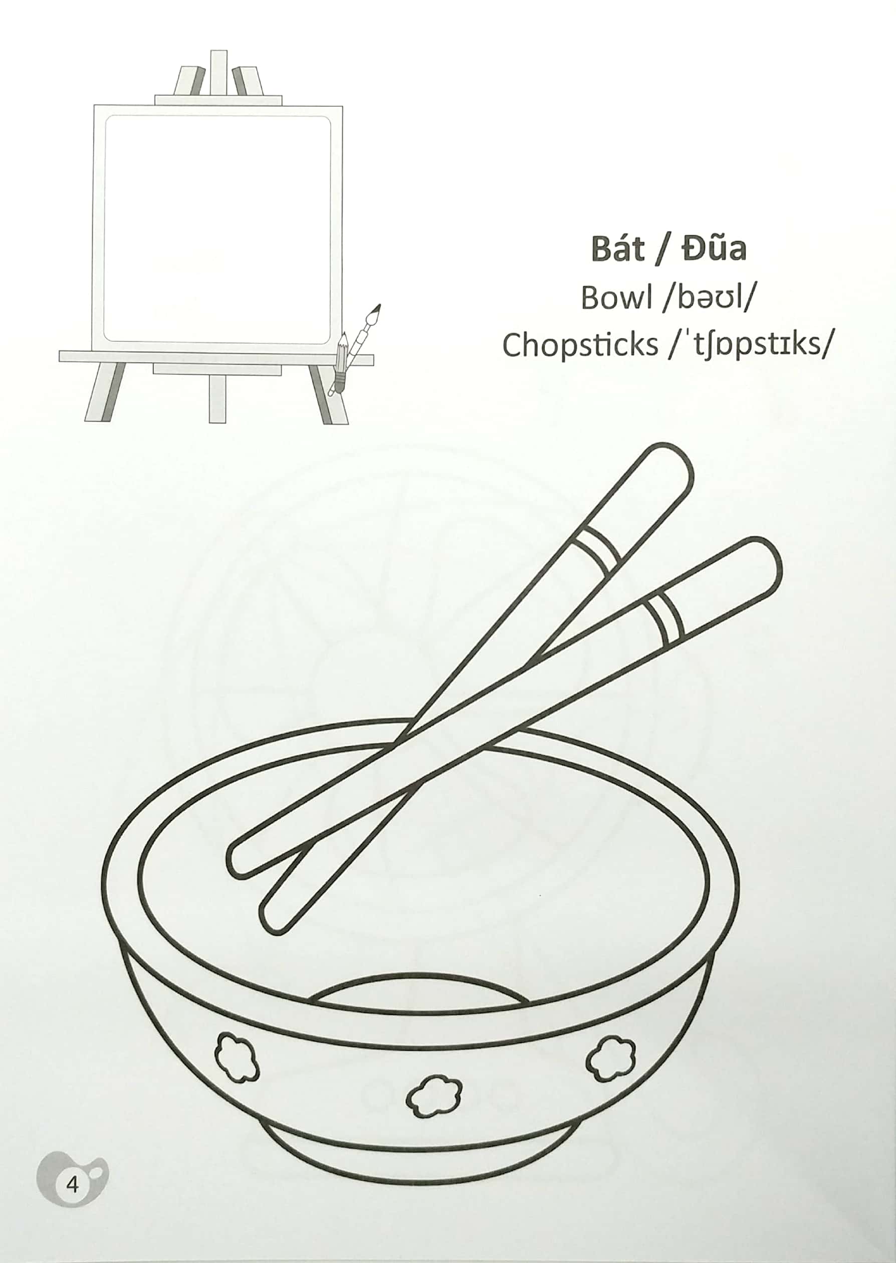 tô màu chúng mình tập làm họa sĩ - 3-6 tuổi - đồ vật hàng ngày