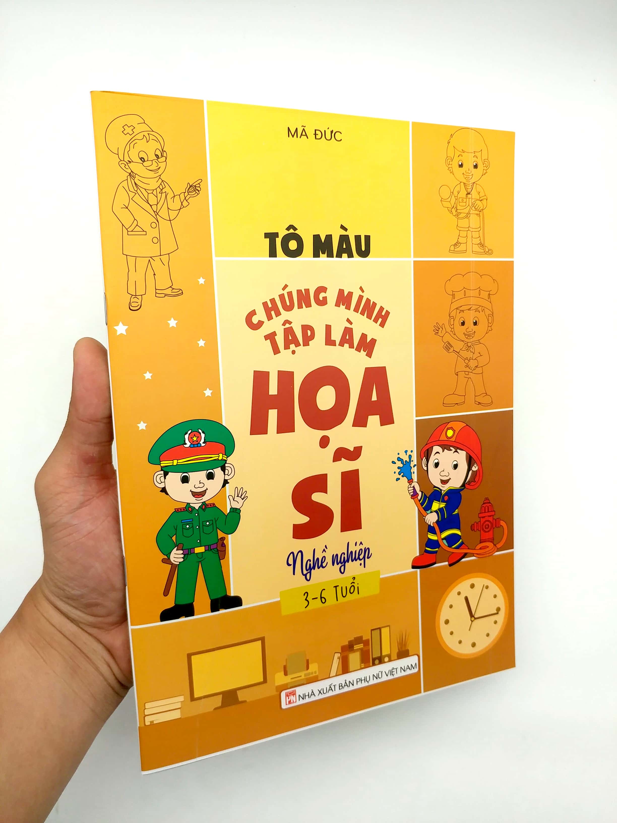 tô màu chúng mình tập làm họa sĩ - 3-6 tuổi - nghề nghiệp