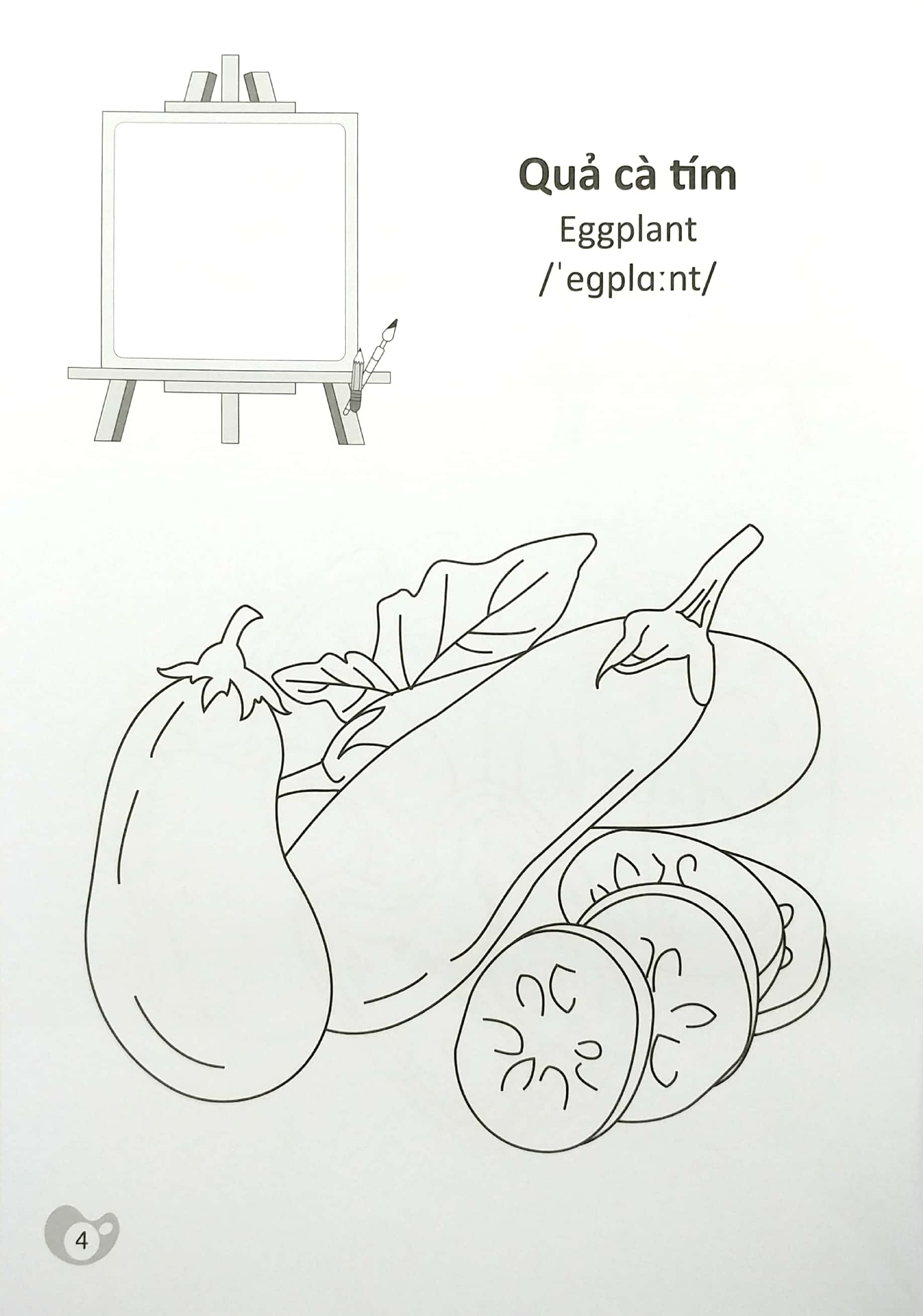 tô màu chúng mình tập làm họa sĩ - 3-6 tuổi - rau củ quả