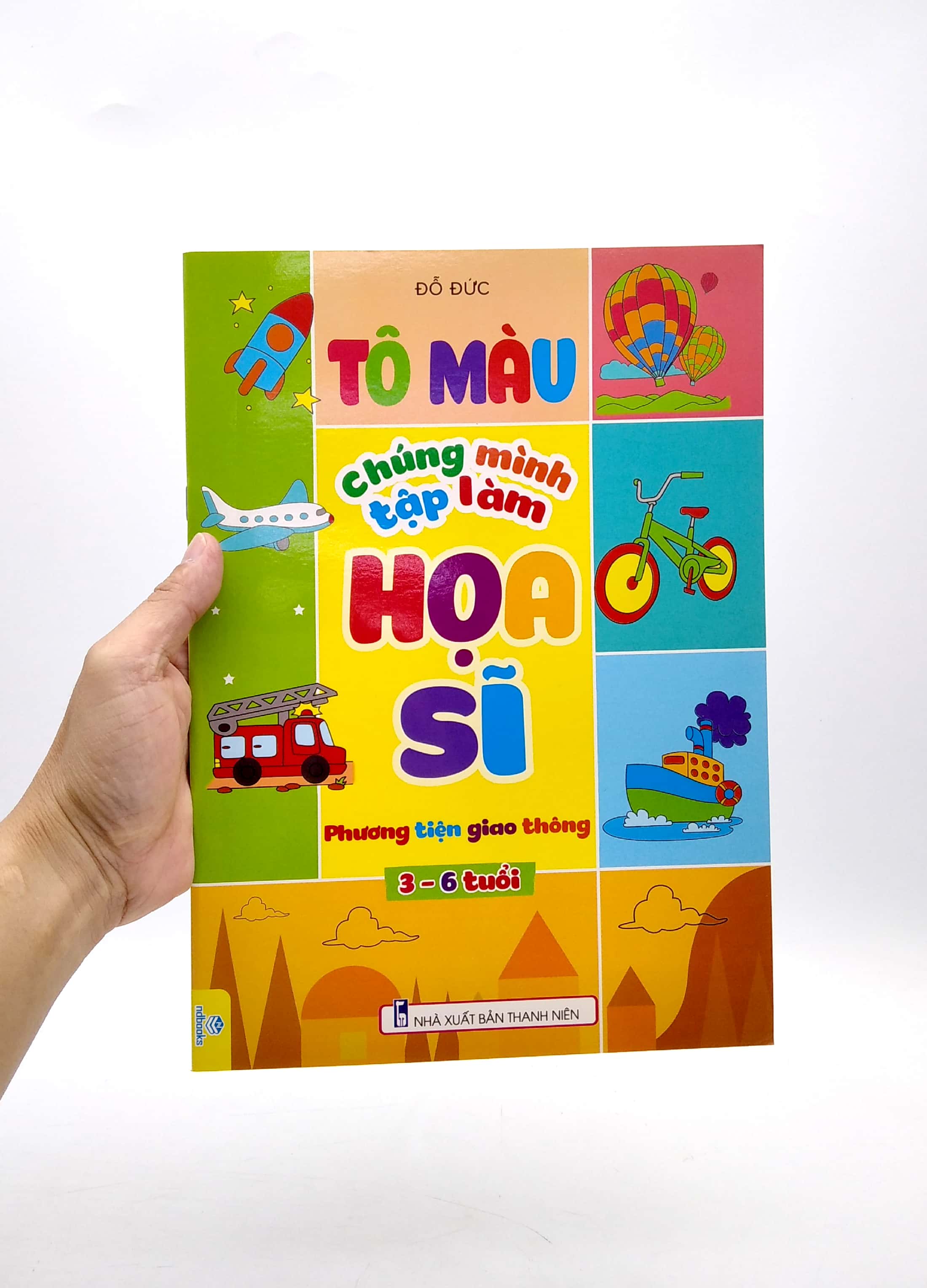 tô màu chúng mình tập làm họa sĩ - phương tiện giao thông (3-6 tuổi)