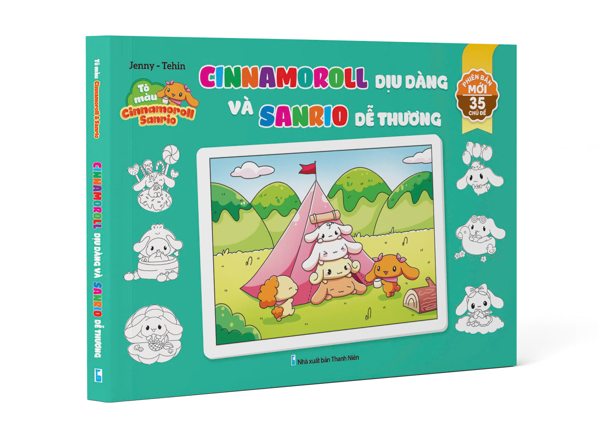 Tô Màu Cinnamoroll Sanrino - Cinnamoroll Dịu Dàng Và Sanrino Dễ Thương