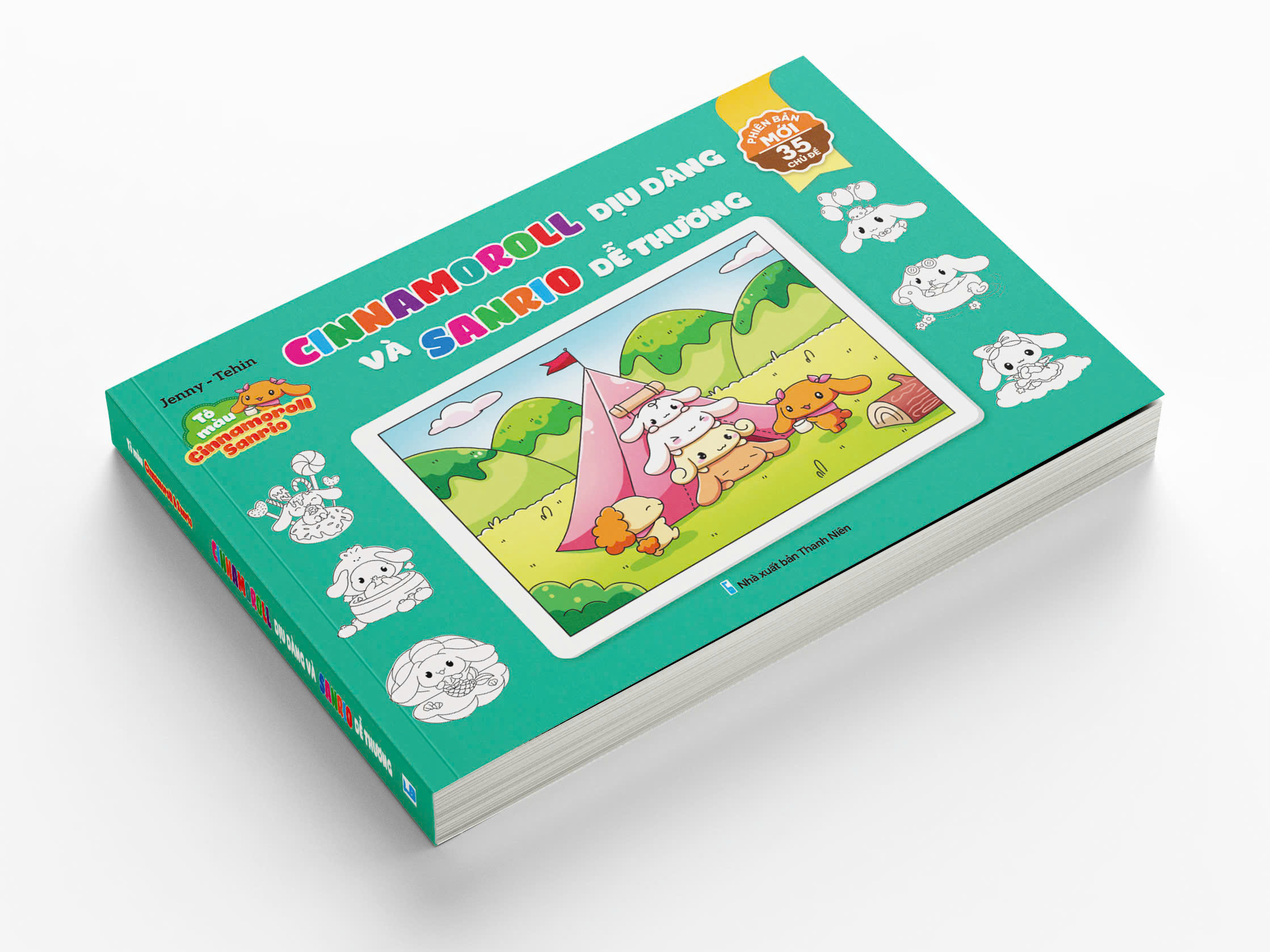 Tô Màu Cinnamoroll Sanrino - Cinnamoroll Dịu Dàng Và Sanrino Dễ Thương