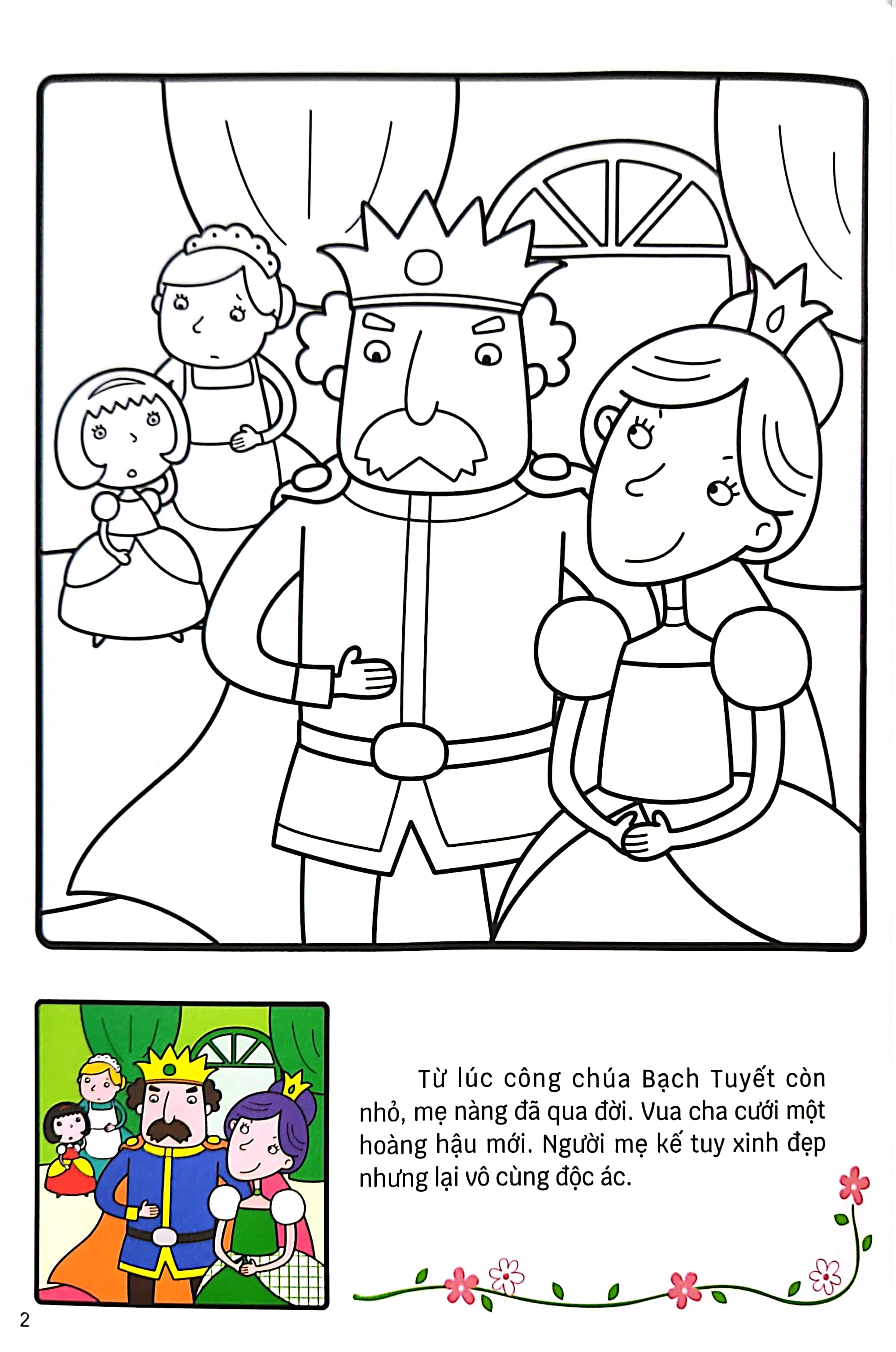 tô màu cổ tích - nàng bạch tuyết và bảy chú lùn