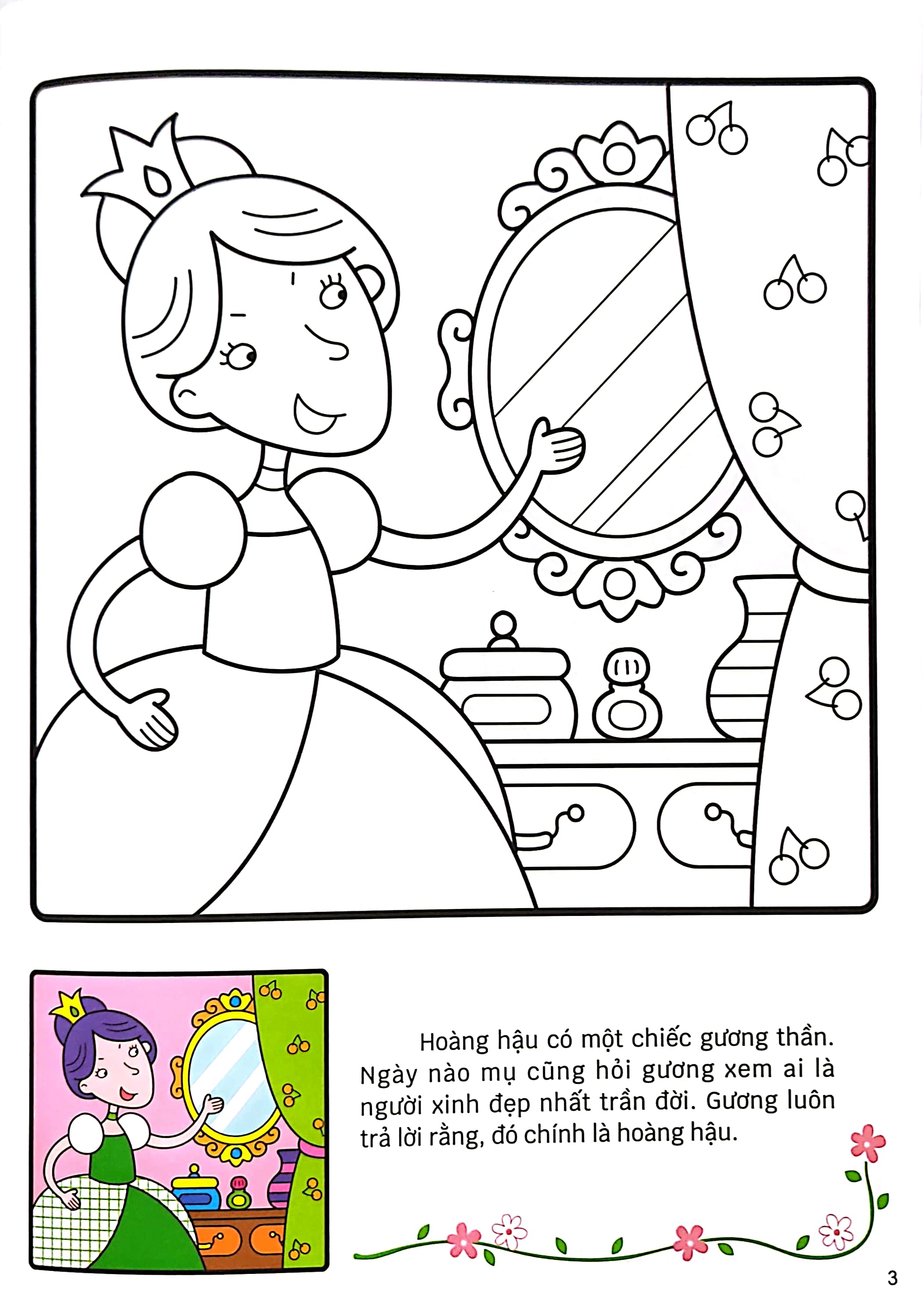 tô màu cổ tích - nàng bạch tuyết và bảy chú lùn