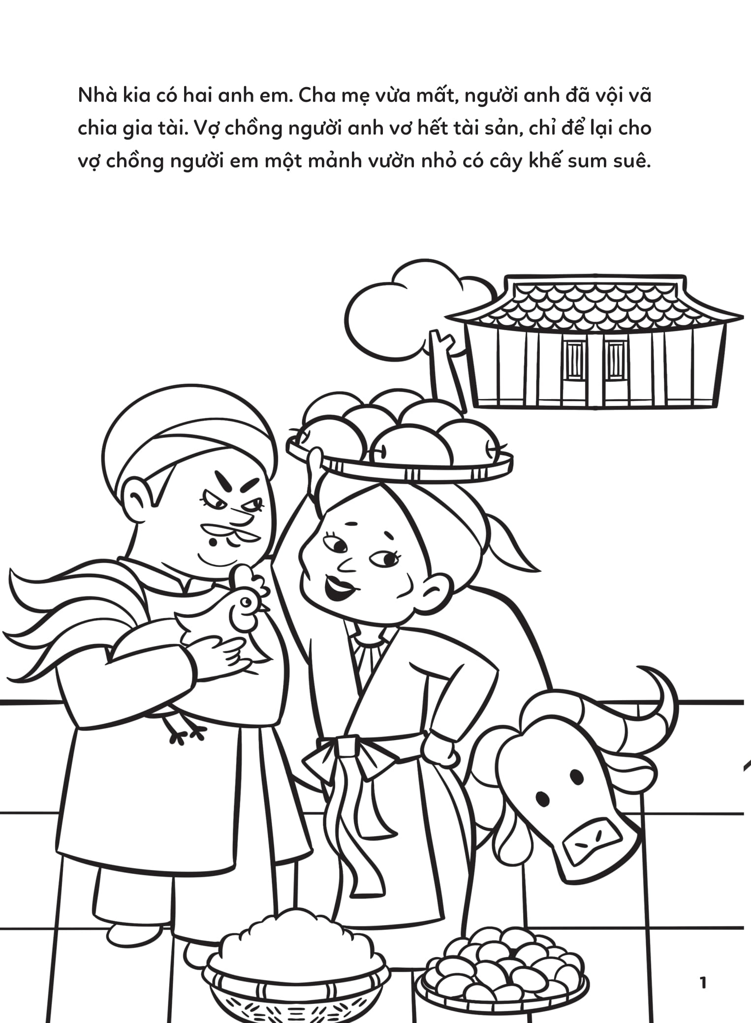 Tô Màu Cổ Tích Việt Nam - Cây Khế