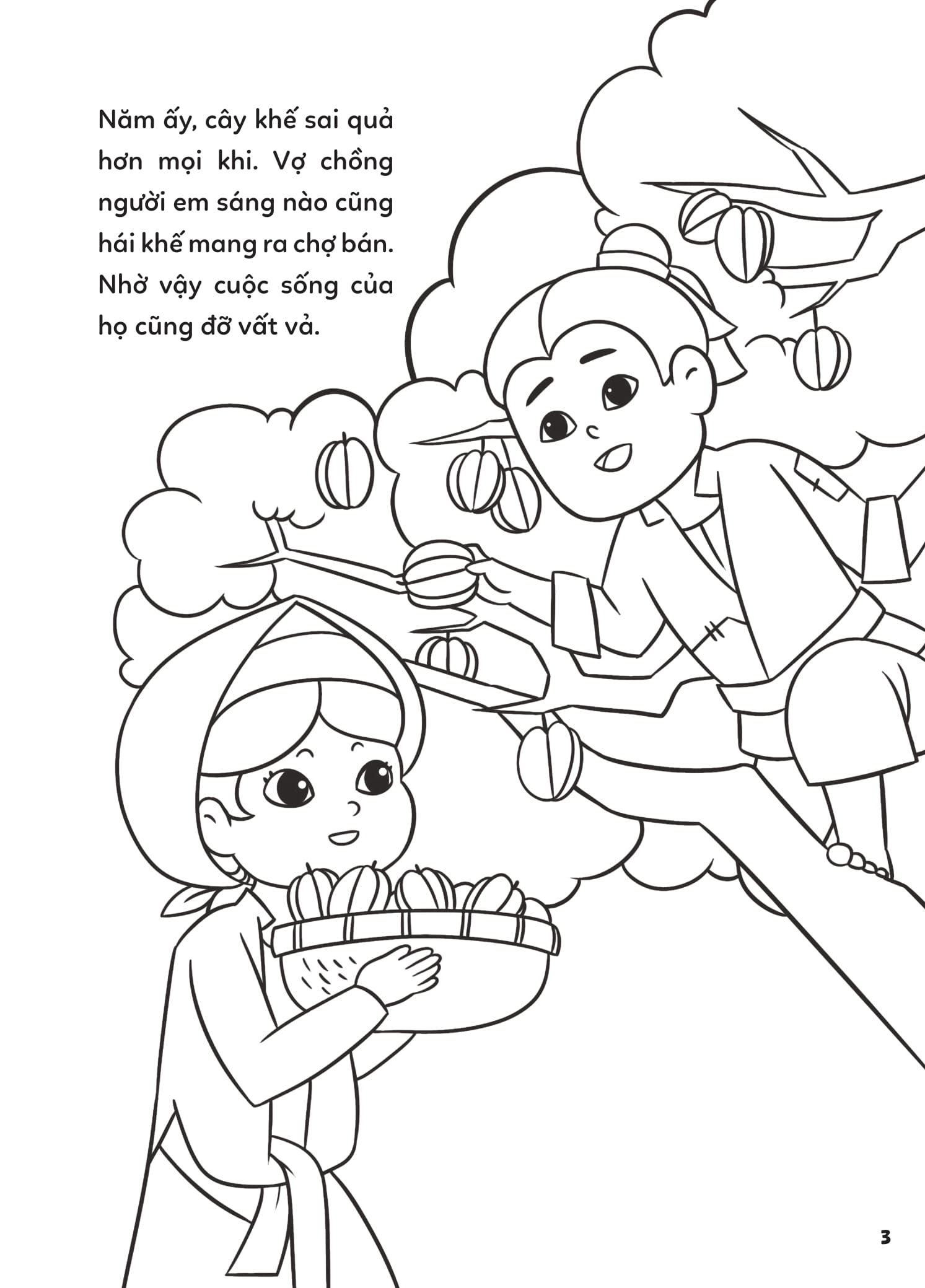 Tô Màu Cổ Tích Việt Nam - Cây Khế