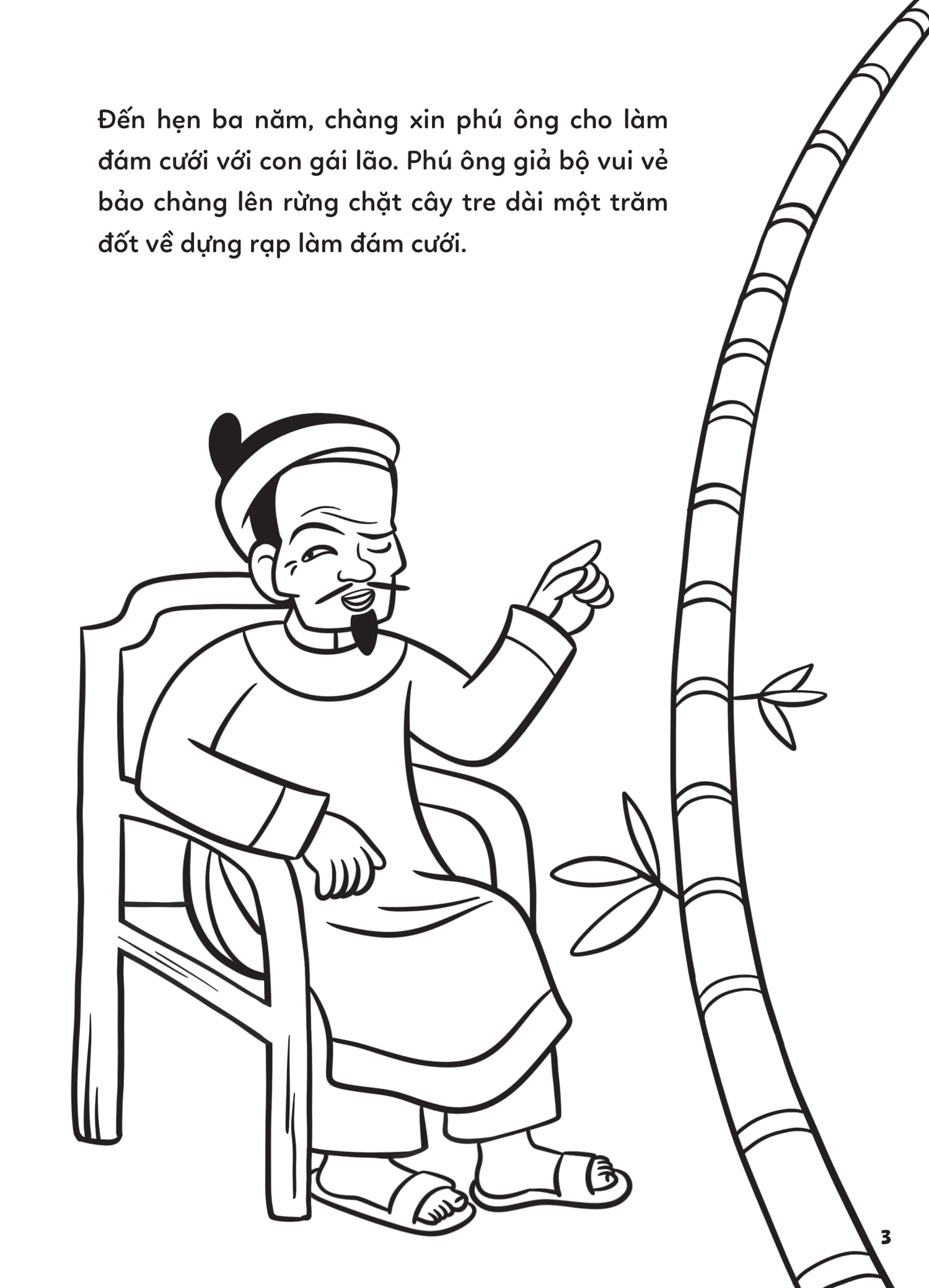 Tô Màu Cổ Tích Việt Nam - Cây Tre Trăm Đốt