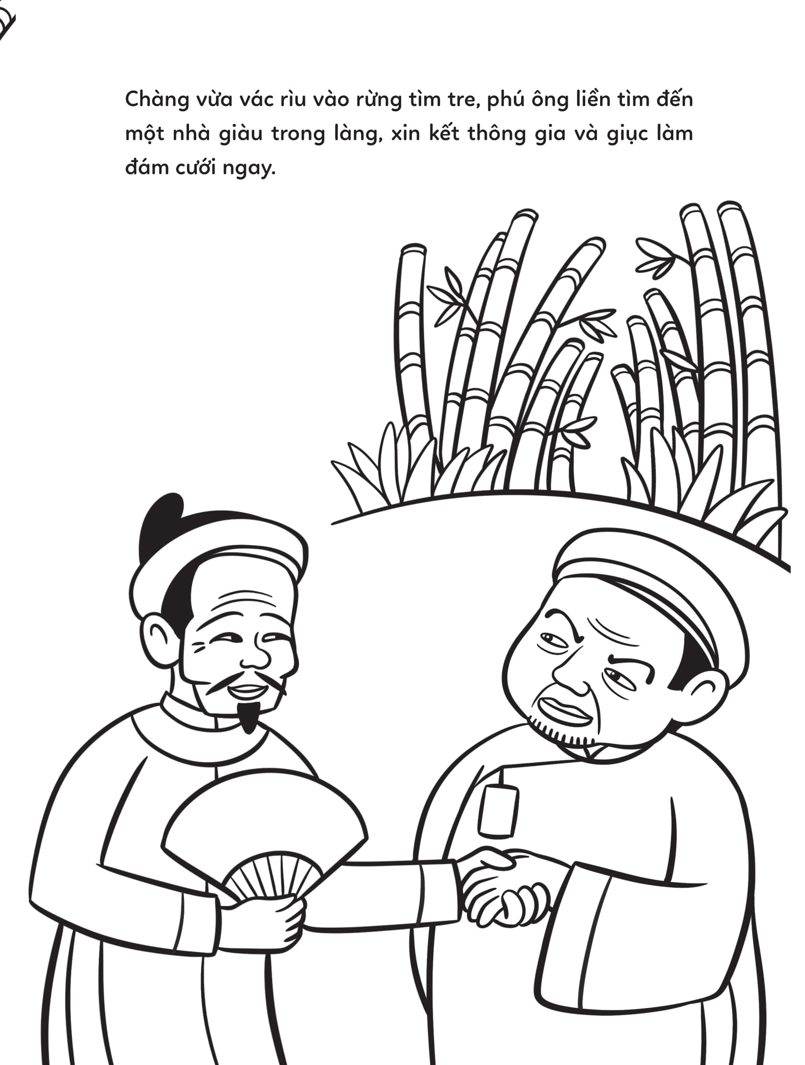 Tô Màu Cổ Tích Việt Nam - Cây Tre Trăm Đốt