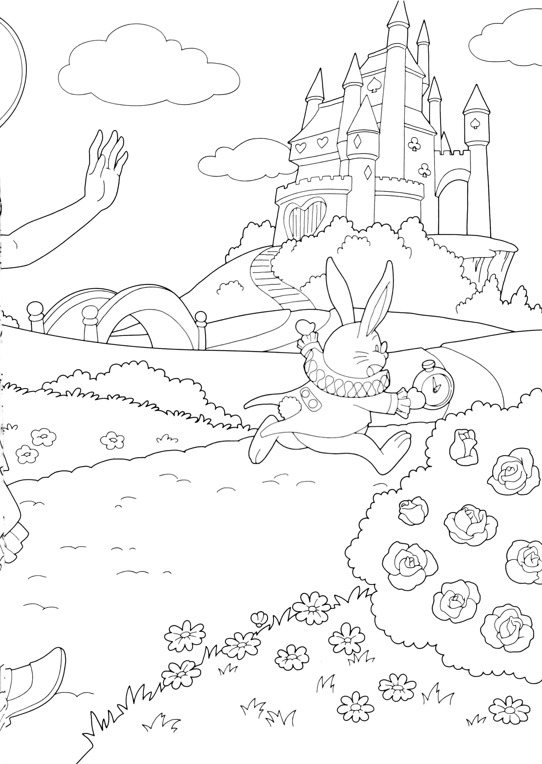 tô màu công chúa - alice lạc vào xứ sở diệu kỳ