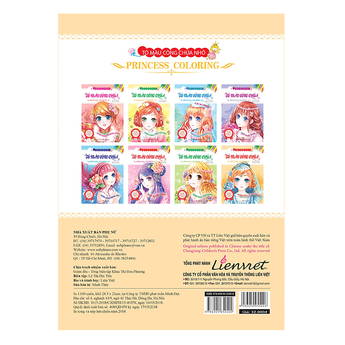 tô màu công chúa - công chúa bốn phương