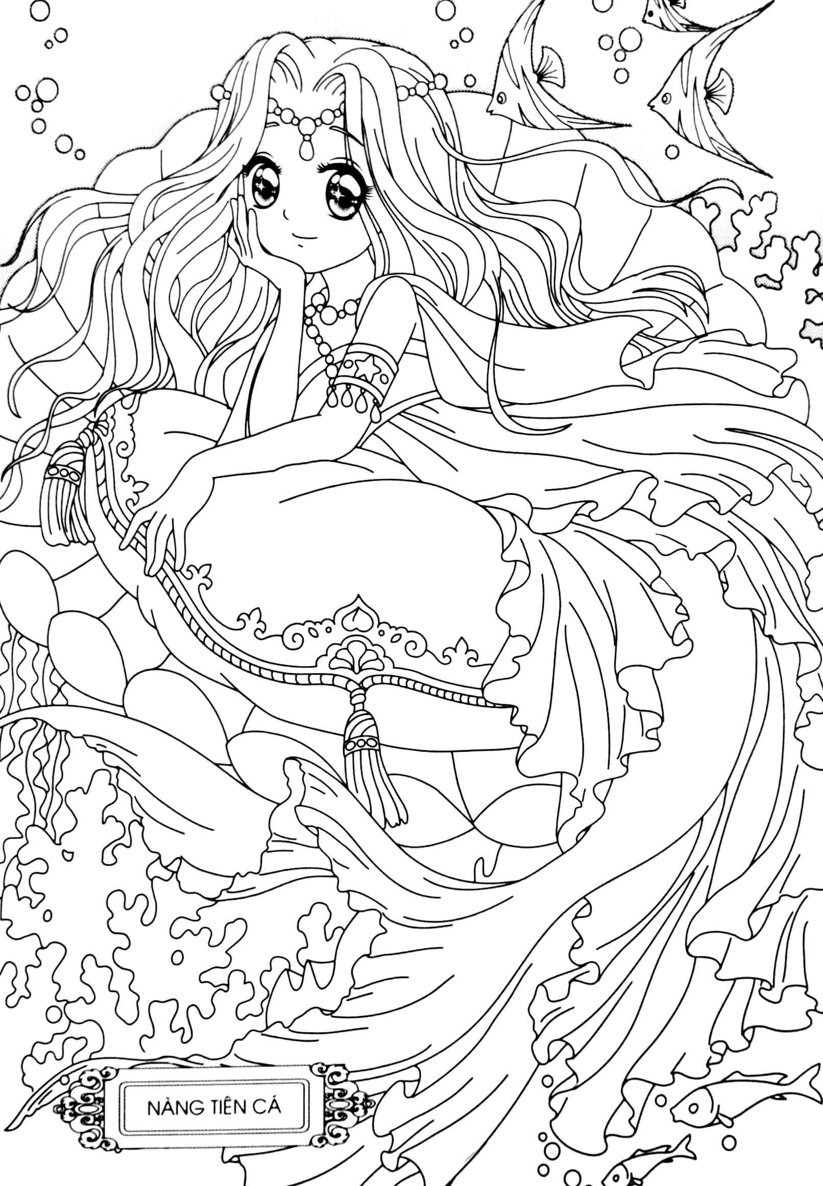 tô màu công chúa - công chúa cổ tích