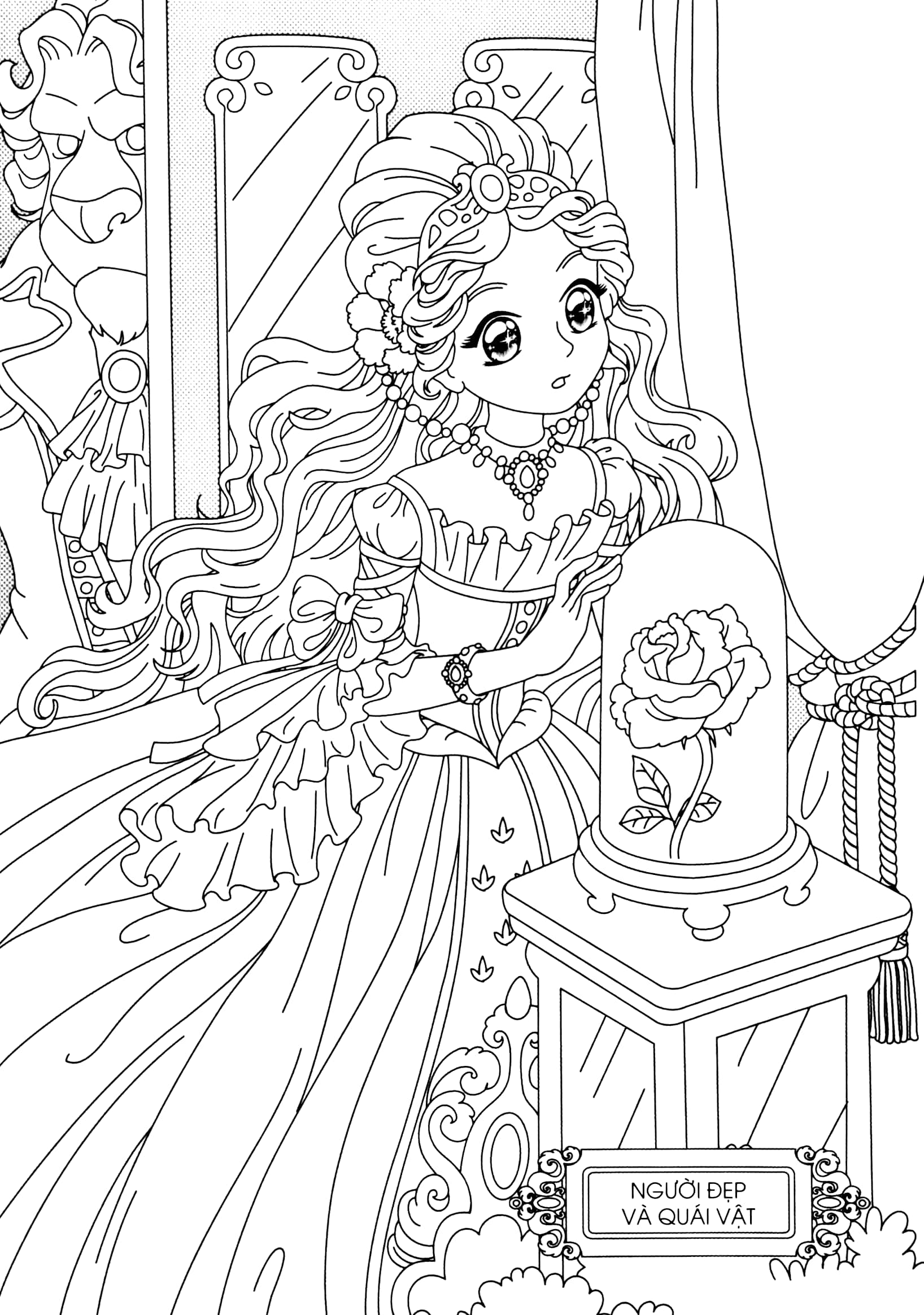 tô màu công chúa - công chúa cổ tích