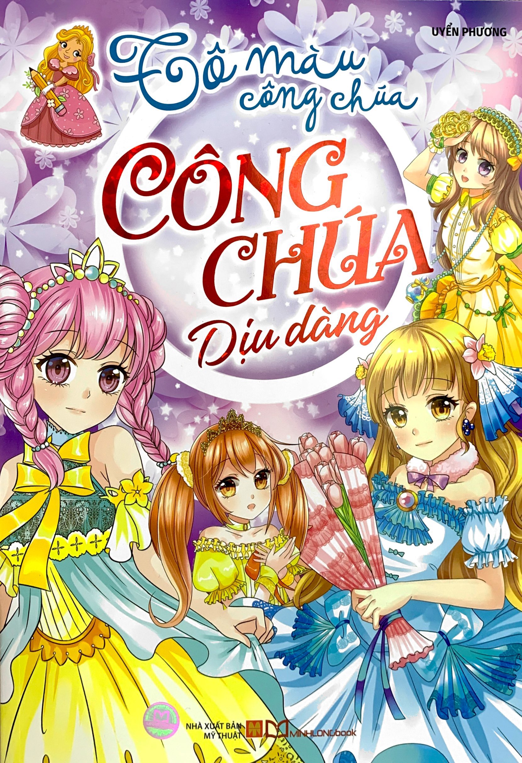 tô màu công chúa - công chúa dịu dàng