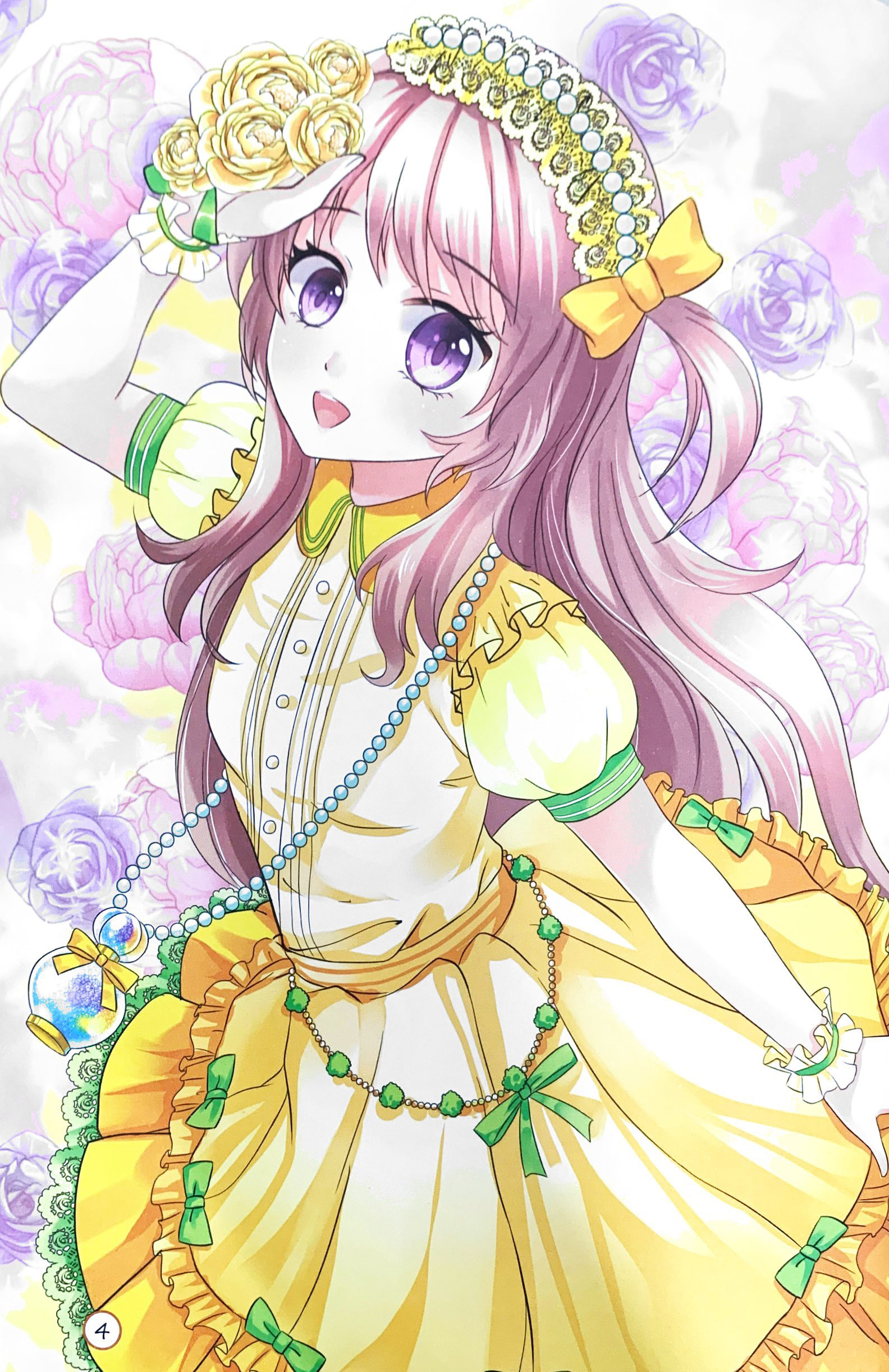 tô màu công chúa - công chúa dịu dàng