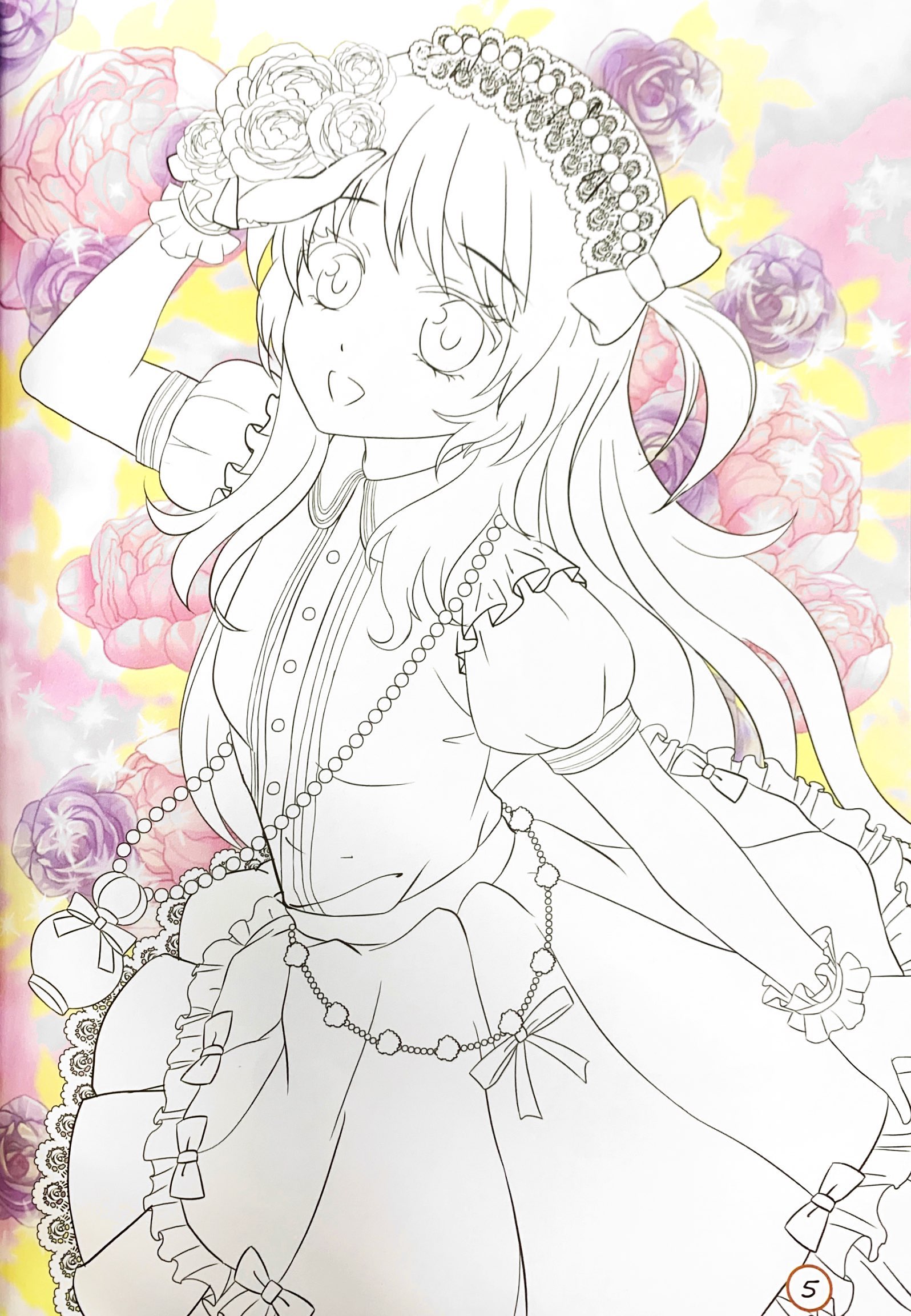 tô màu công chúa - công chúa dịu dàng