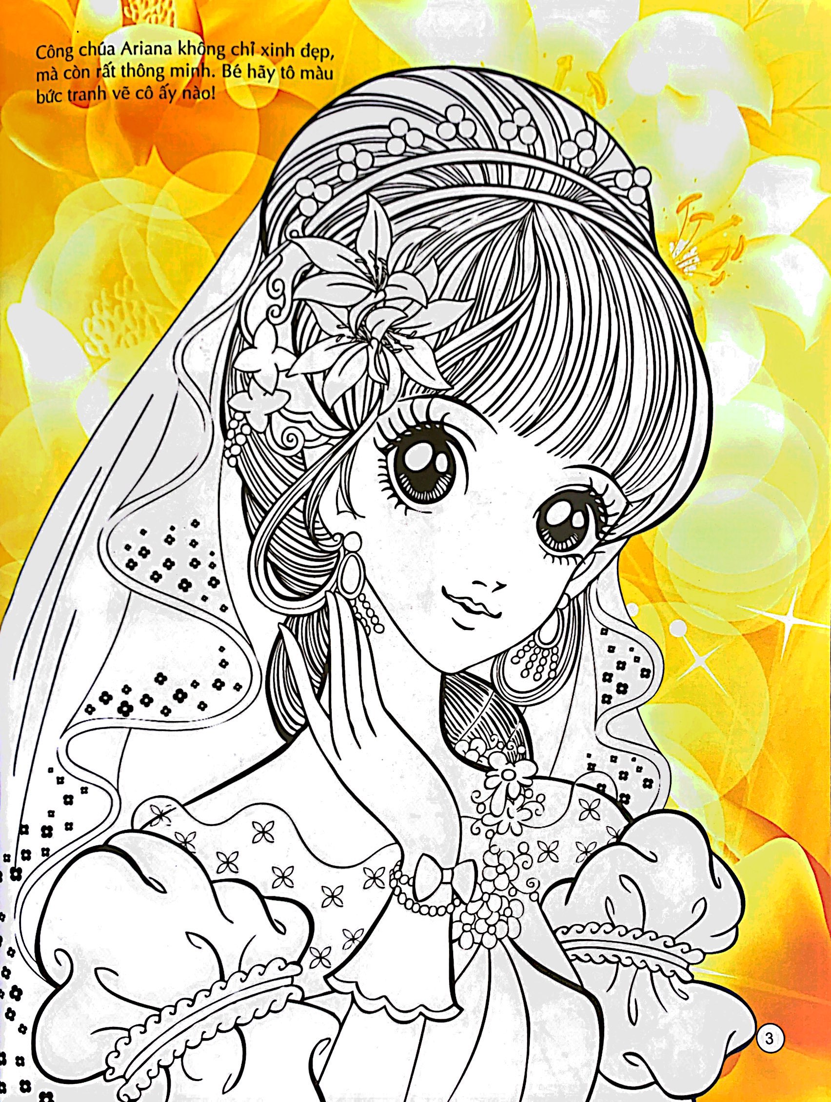 tô màu công chúa - công chúa kiều diễm