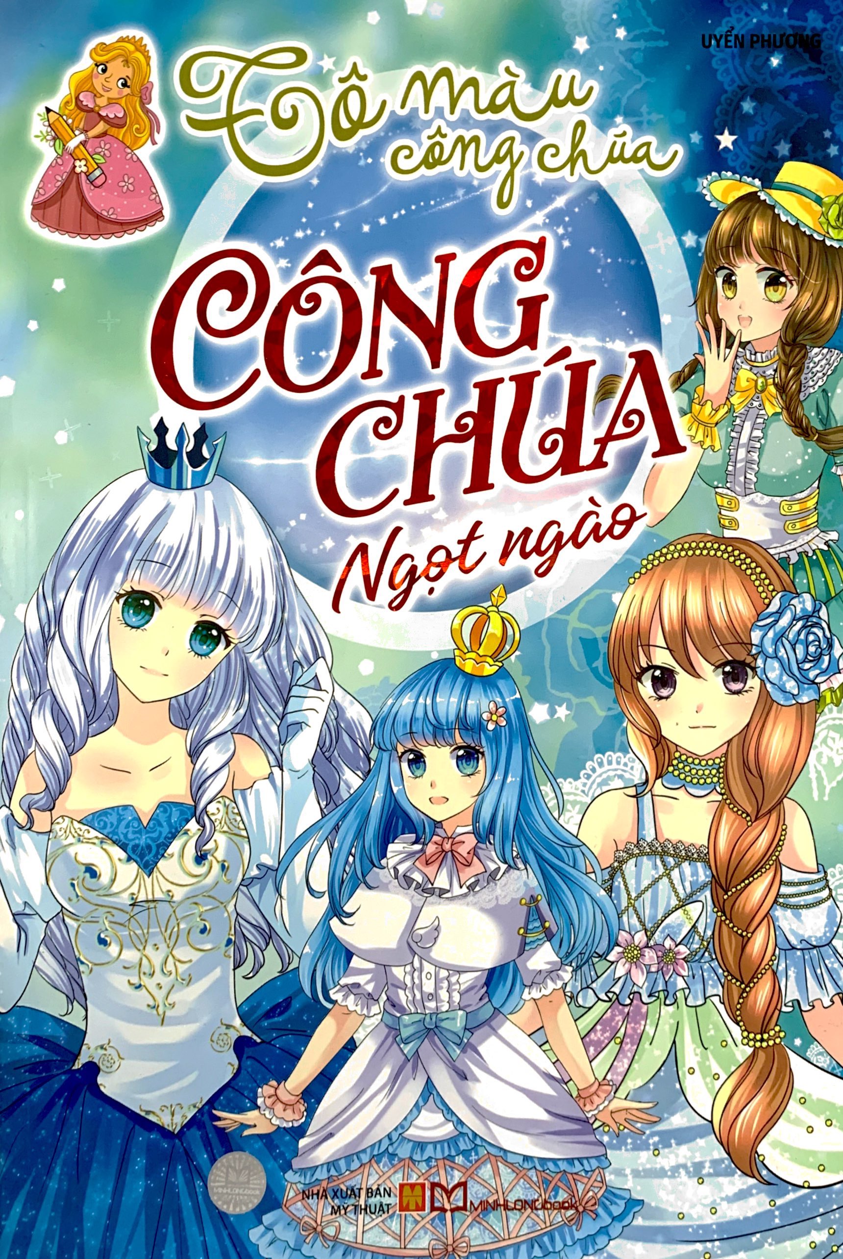 tô màu công chúa - công chúa ngọt ngào