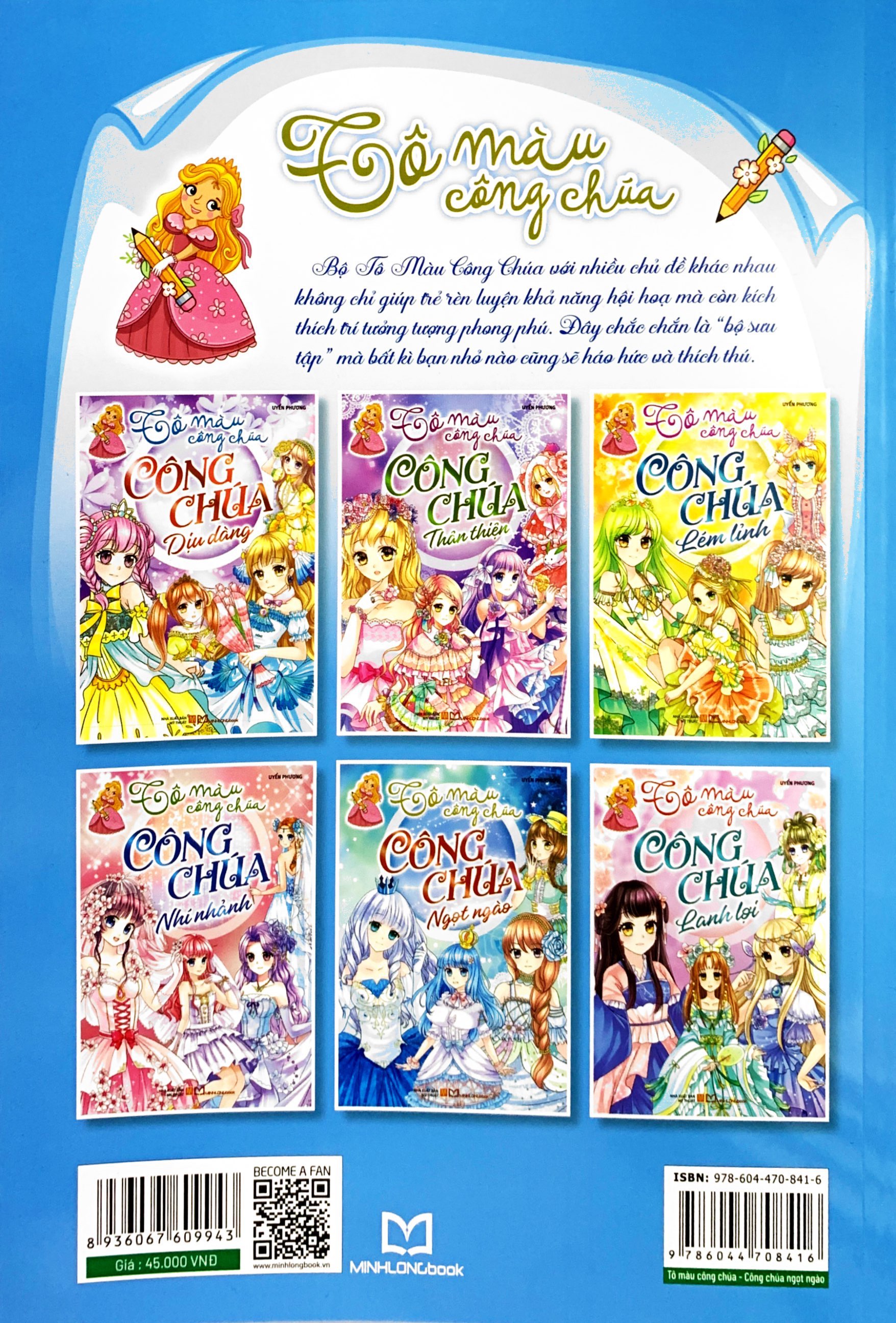 tô màu công chúa - công chúa ngọt ngào