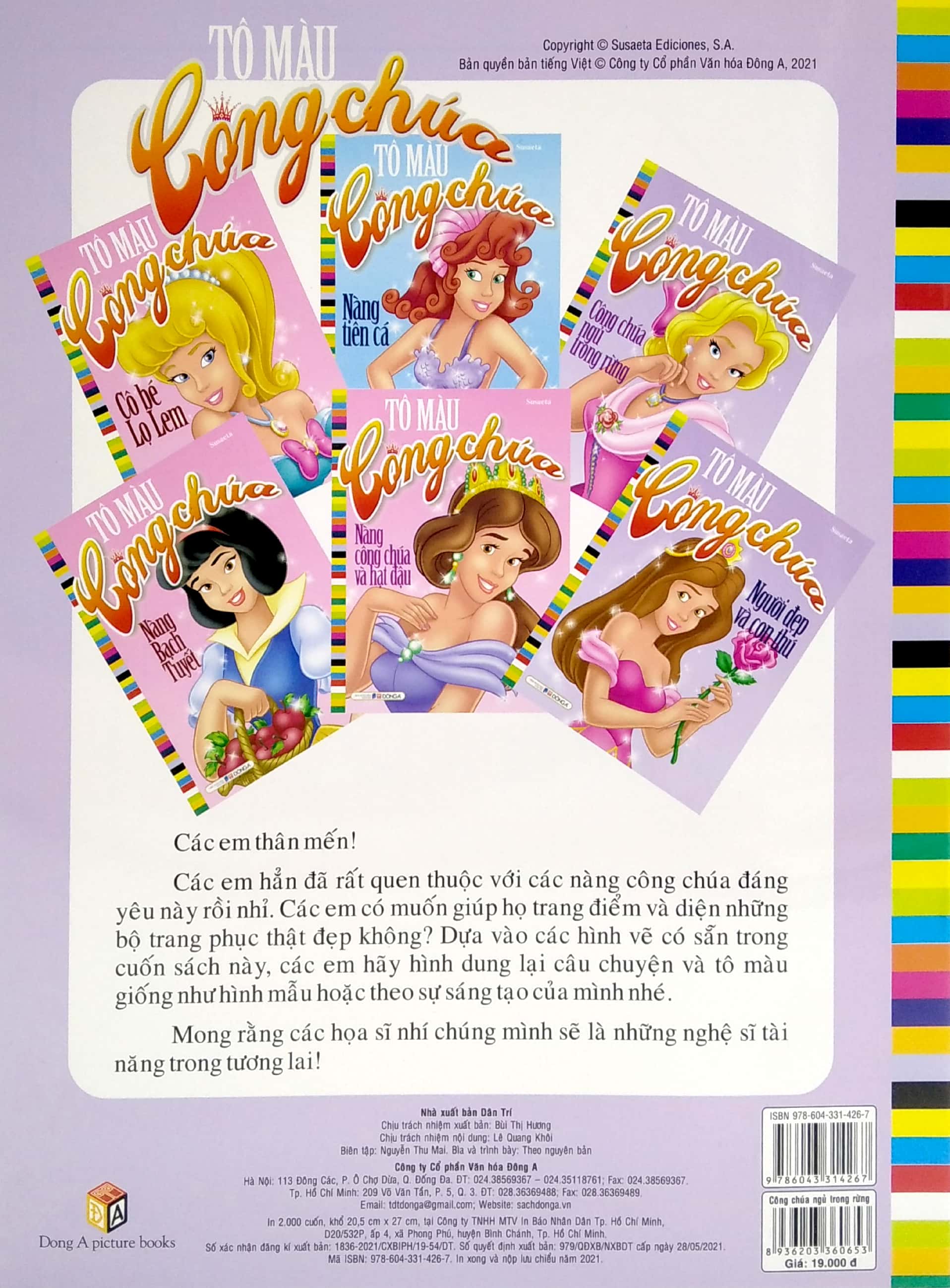 tô màu công chúa - công chúa ngủ trong rừng (tái bản 2021)