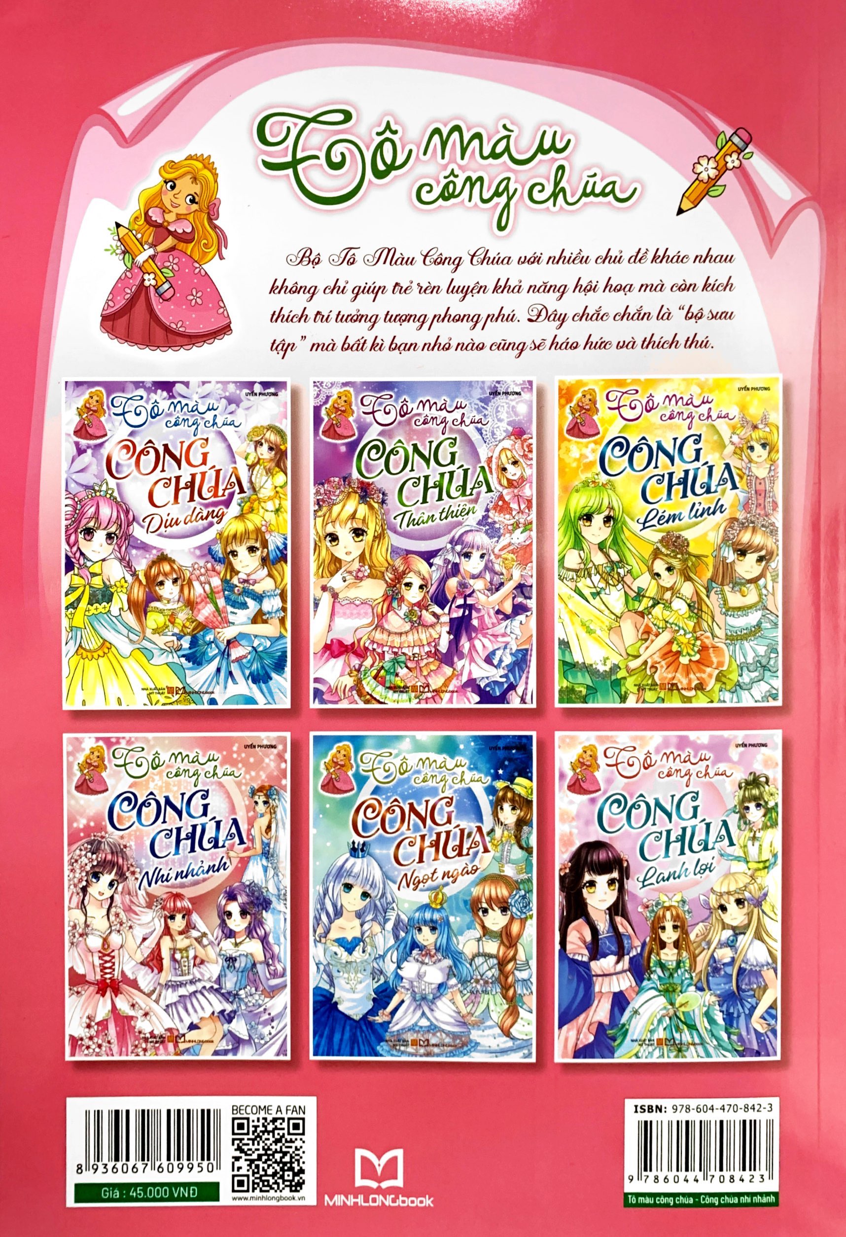 tô màu công chúa - công chúa nhí nhảnh