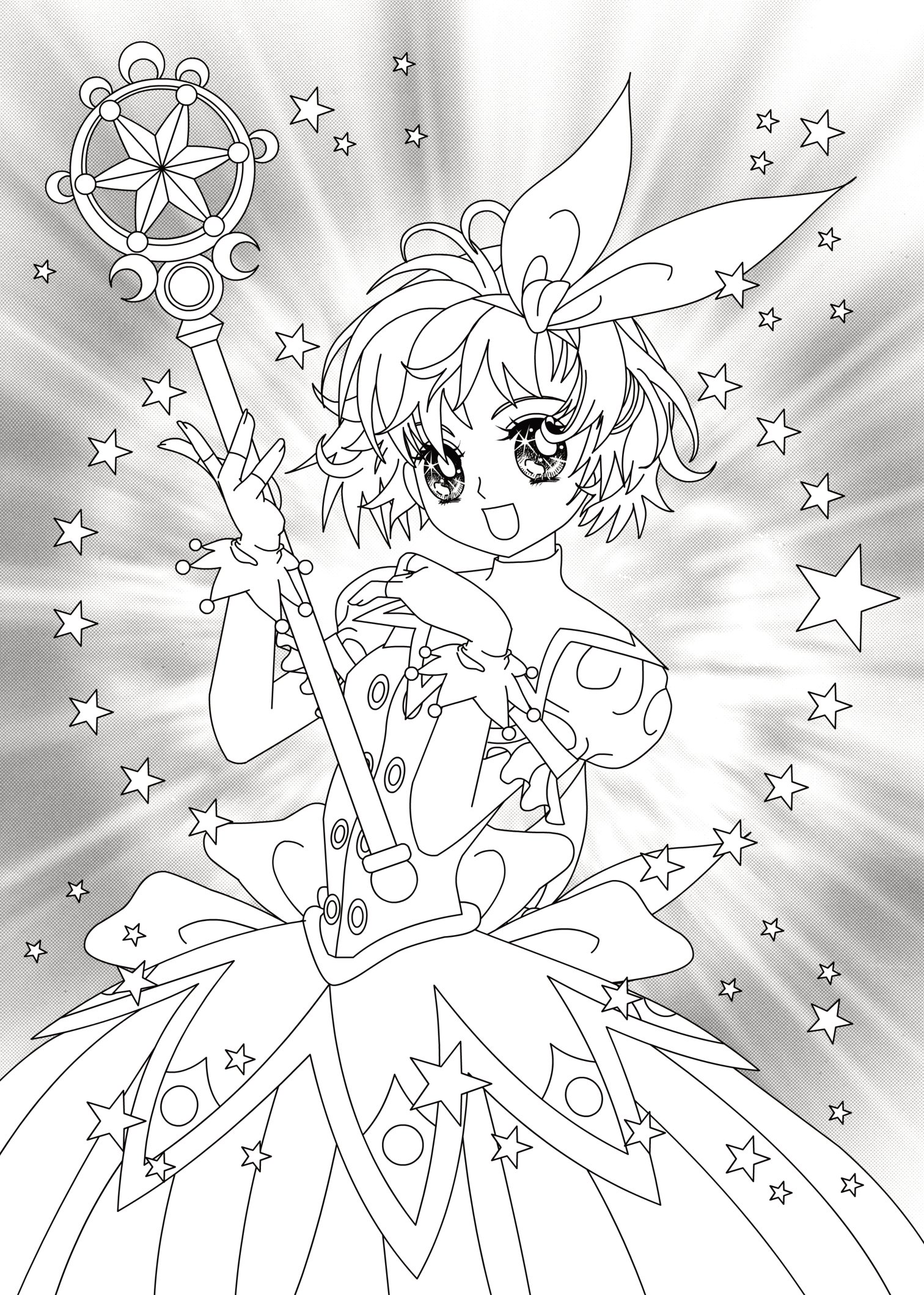 tô màu công chúa - công chúa phép thuật