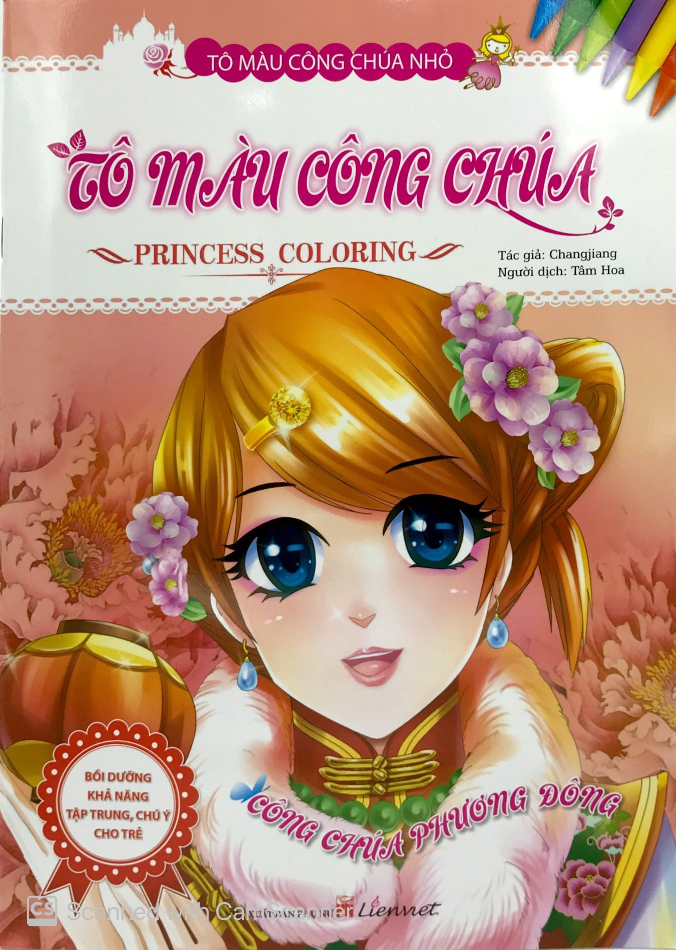 tô màu công chúa - công chúa phương đông