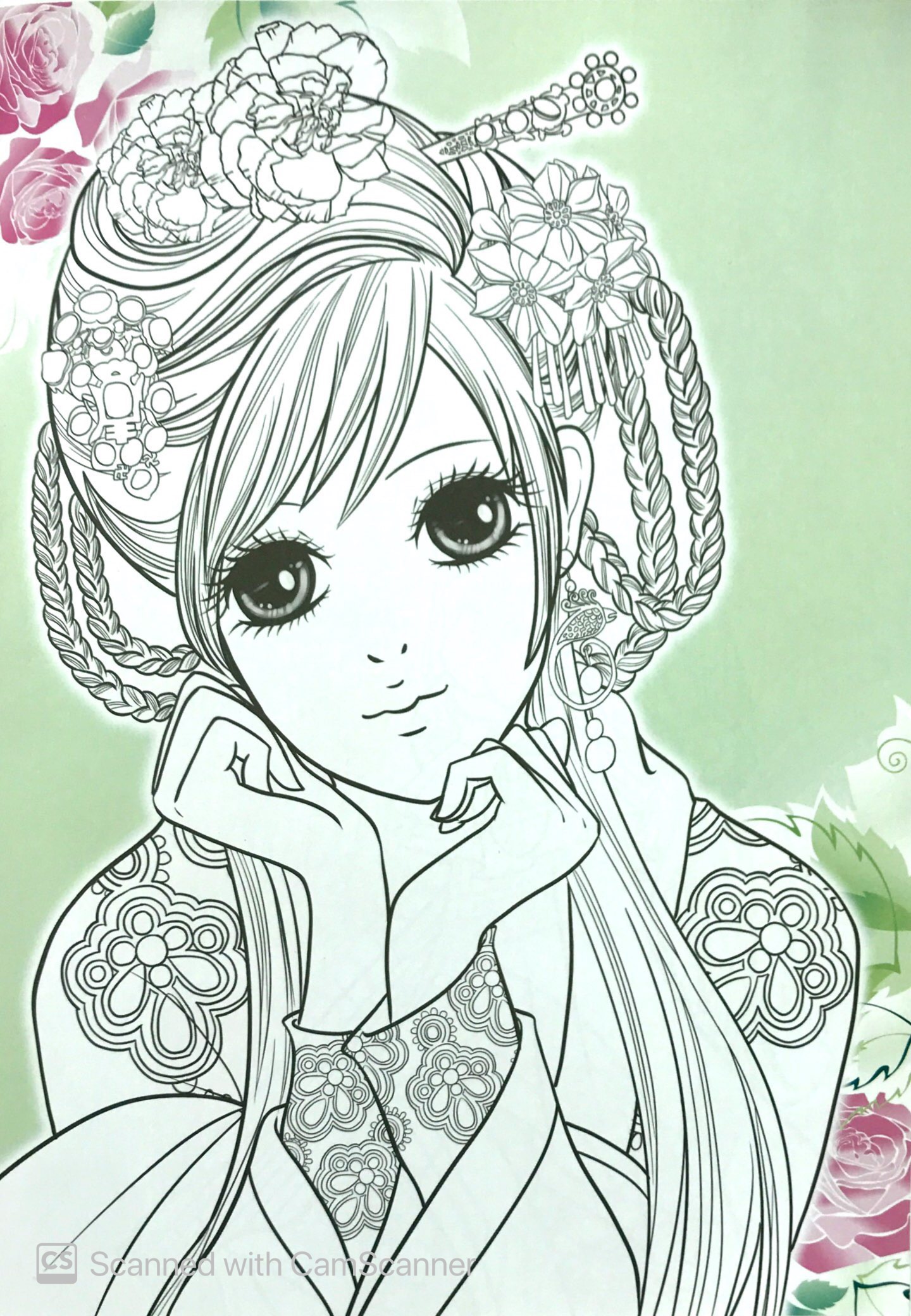 tô màu công chúa - công chúa phương đông