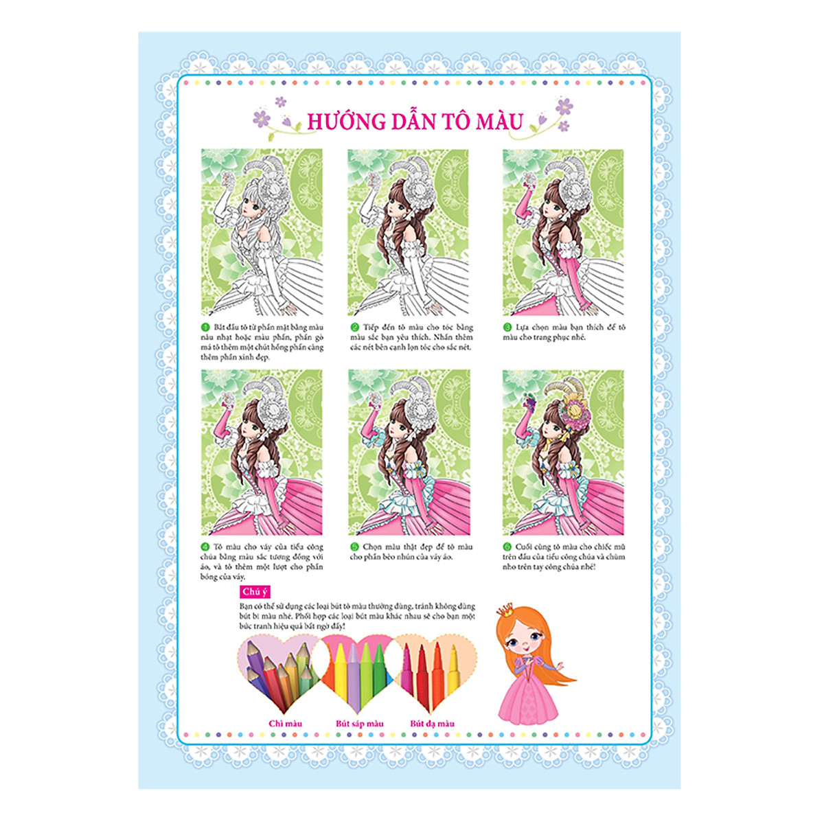 tô màu công chúa - công chúa phương tây