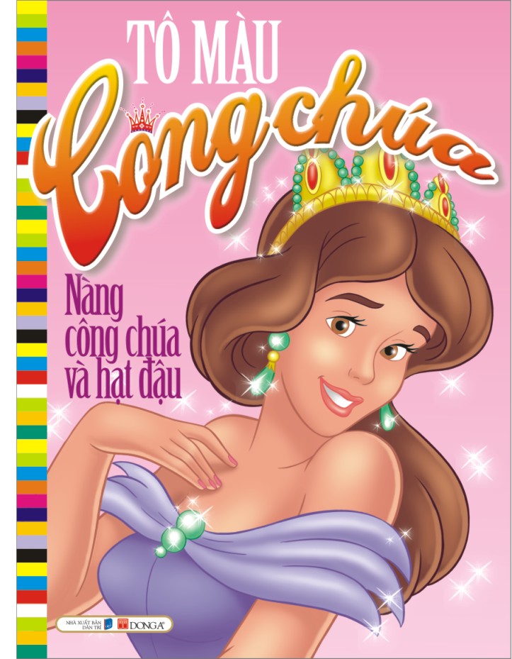 tô màu công chúa - nàng công chúa và hạt đậu